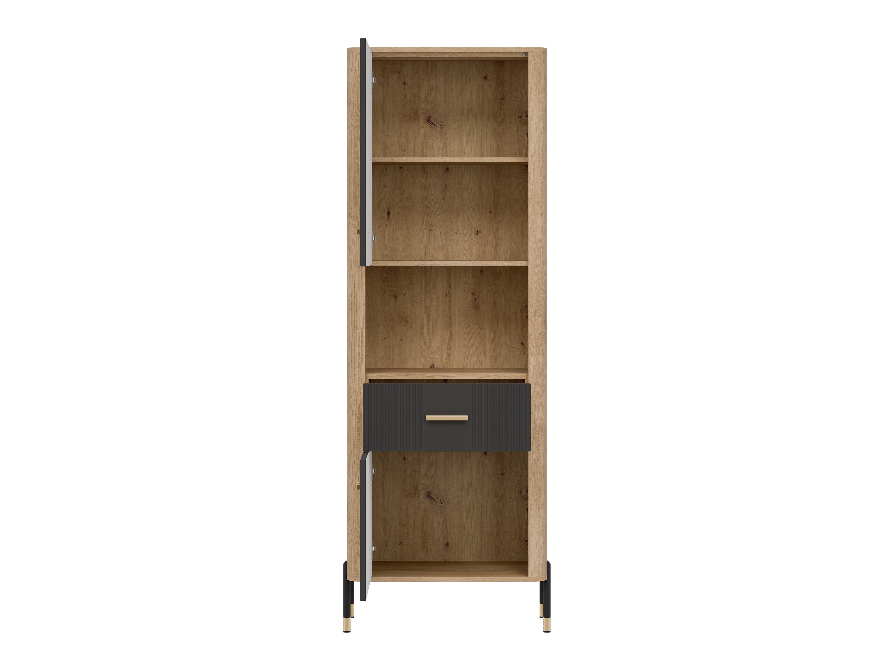 Bookcase Flosora 131 (Anthracite)