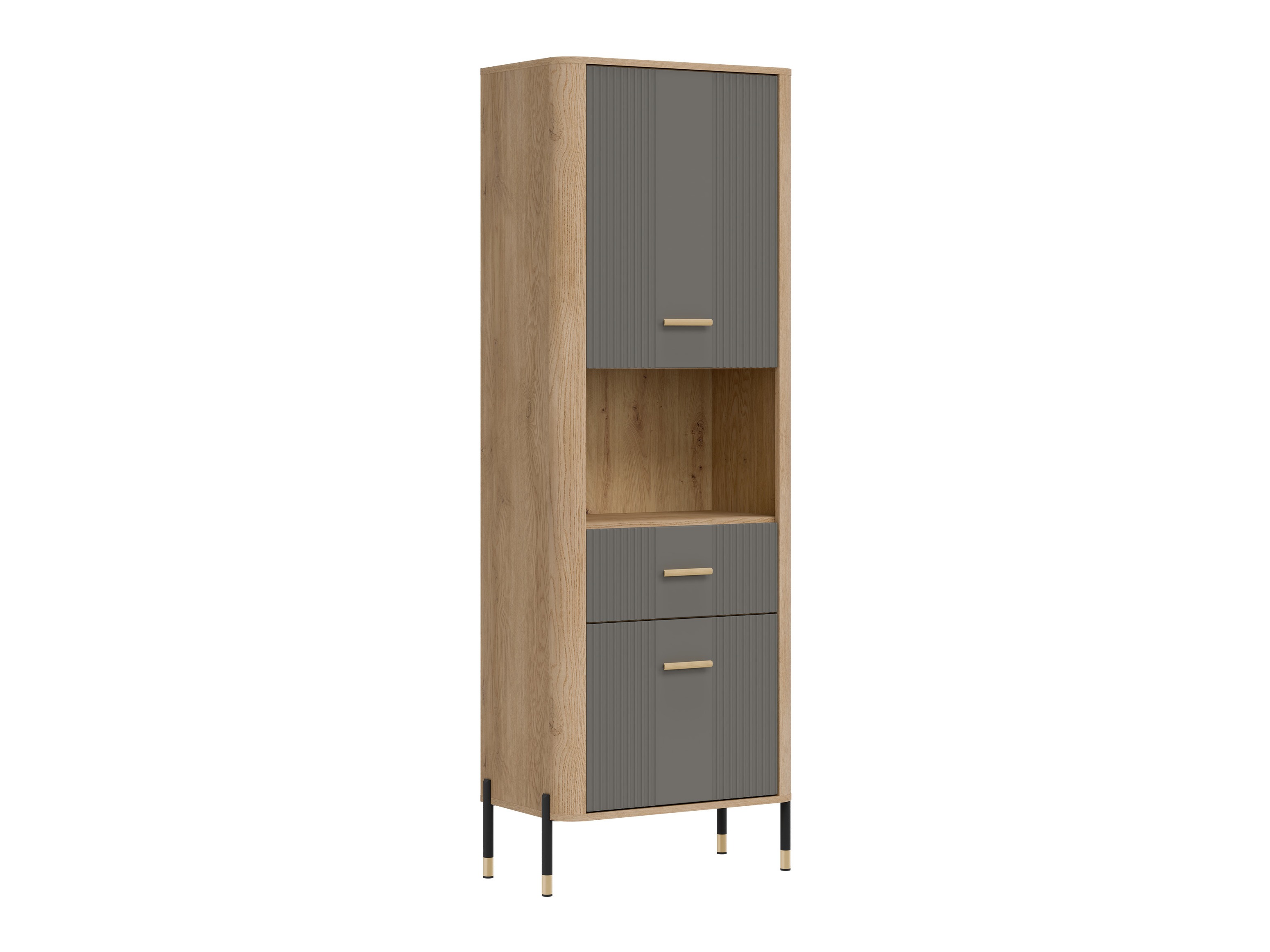Bookcase Flosora 131 (Grey)
