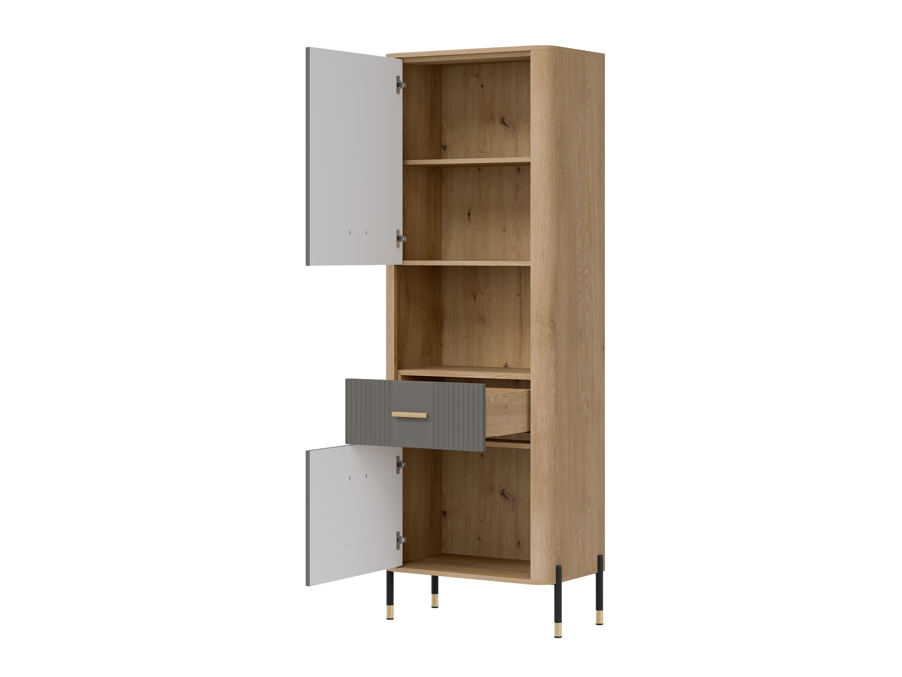 Bookcase Flosora 131 (Grey)