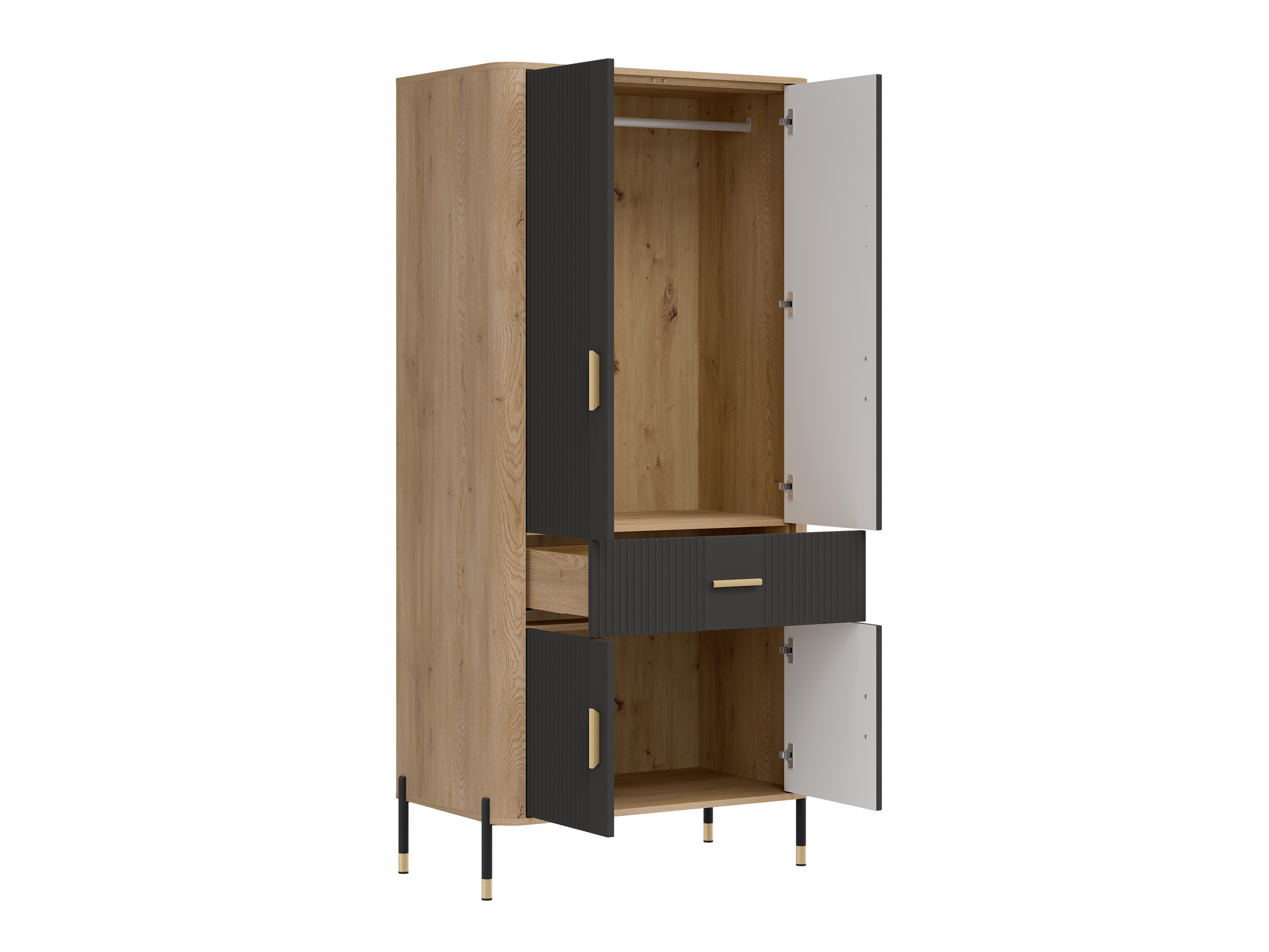 Wardrobe Flosora 133 (Anthracite)