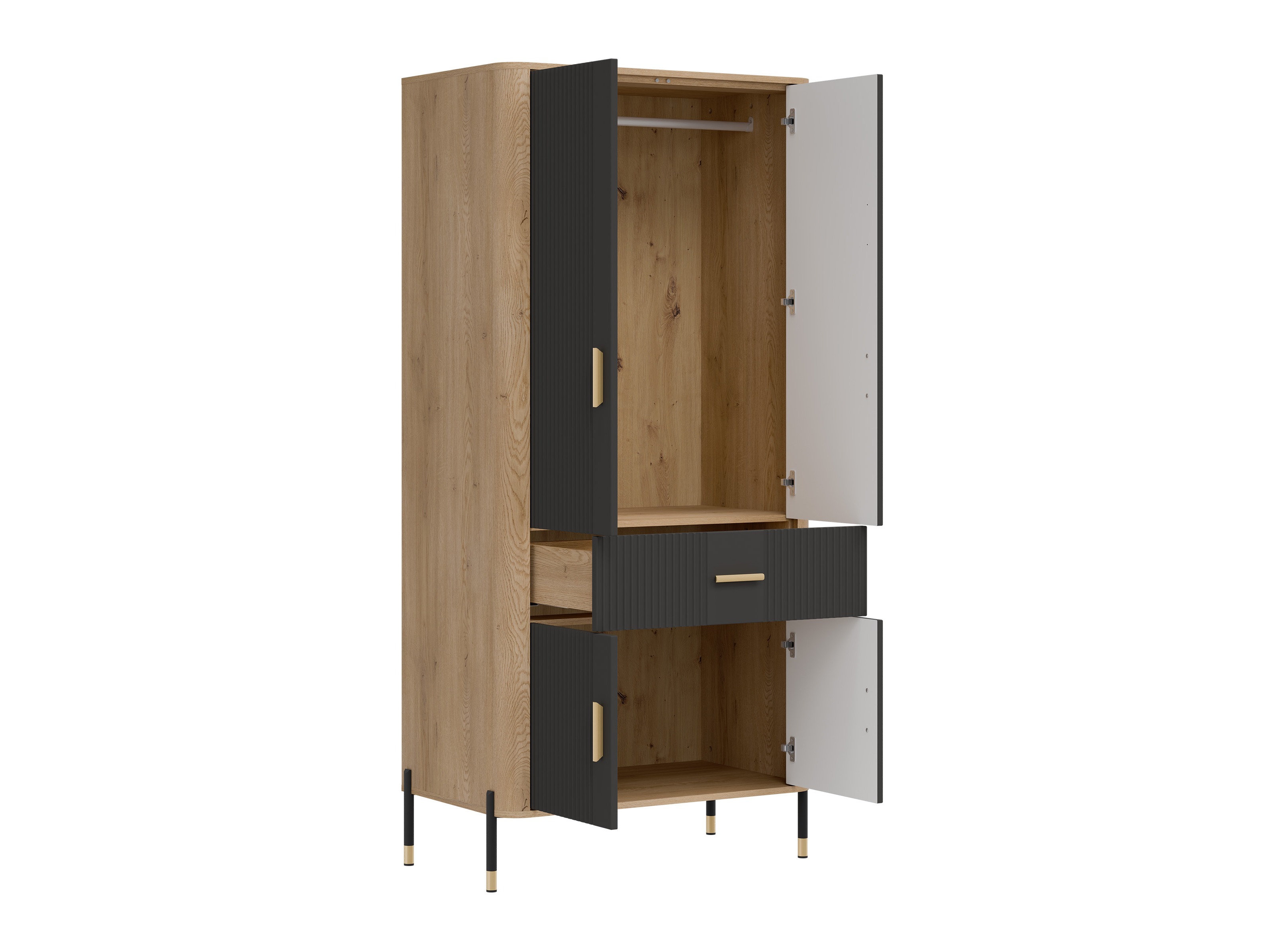Wardrobe Flosora 133 (Anthracite)