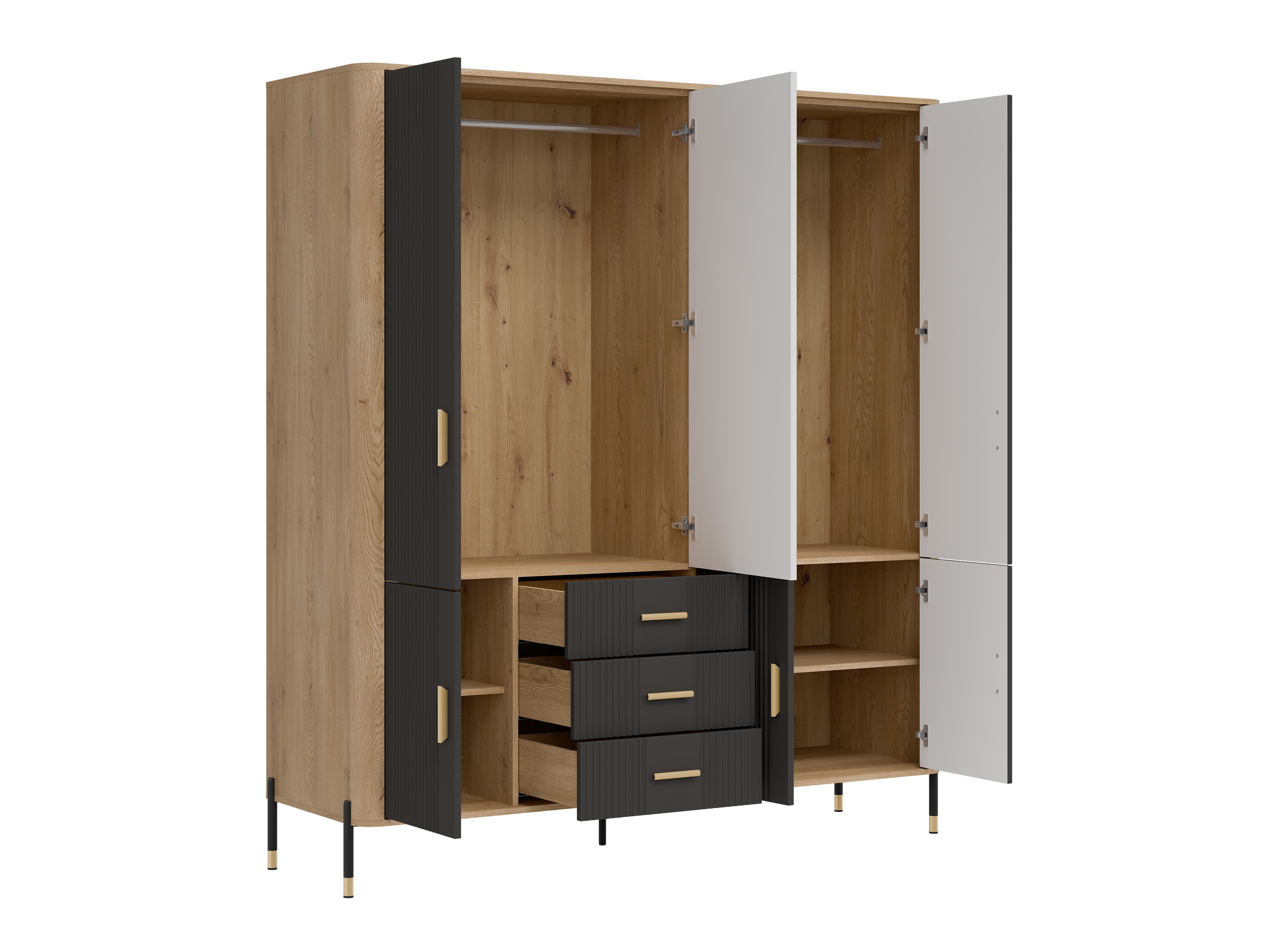 Wardrobe Flosora 135 (Anthracite)