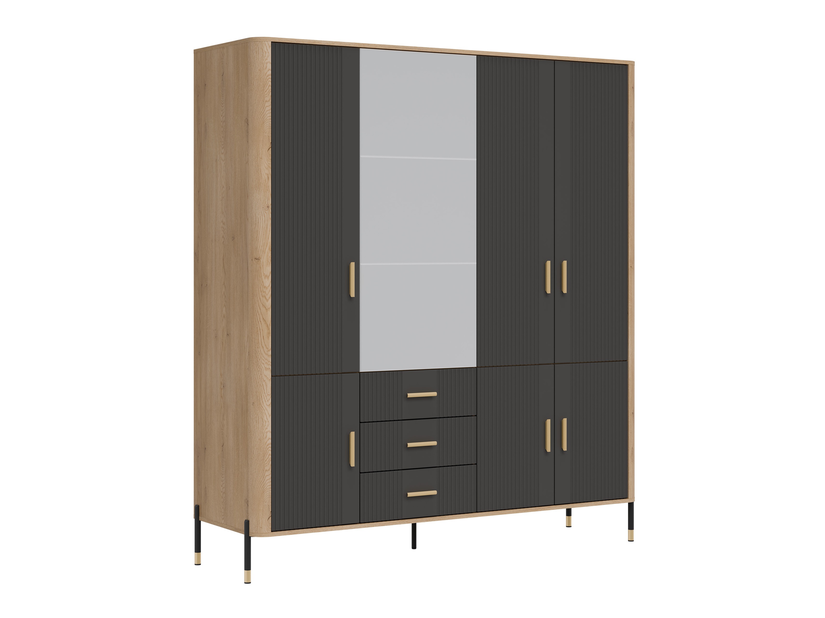 Wardrobe Flosora 135 (Anthracite)