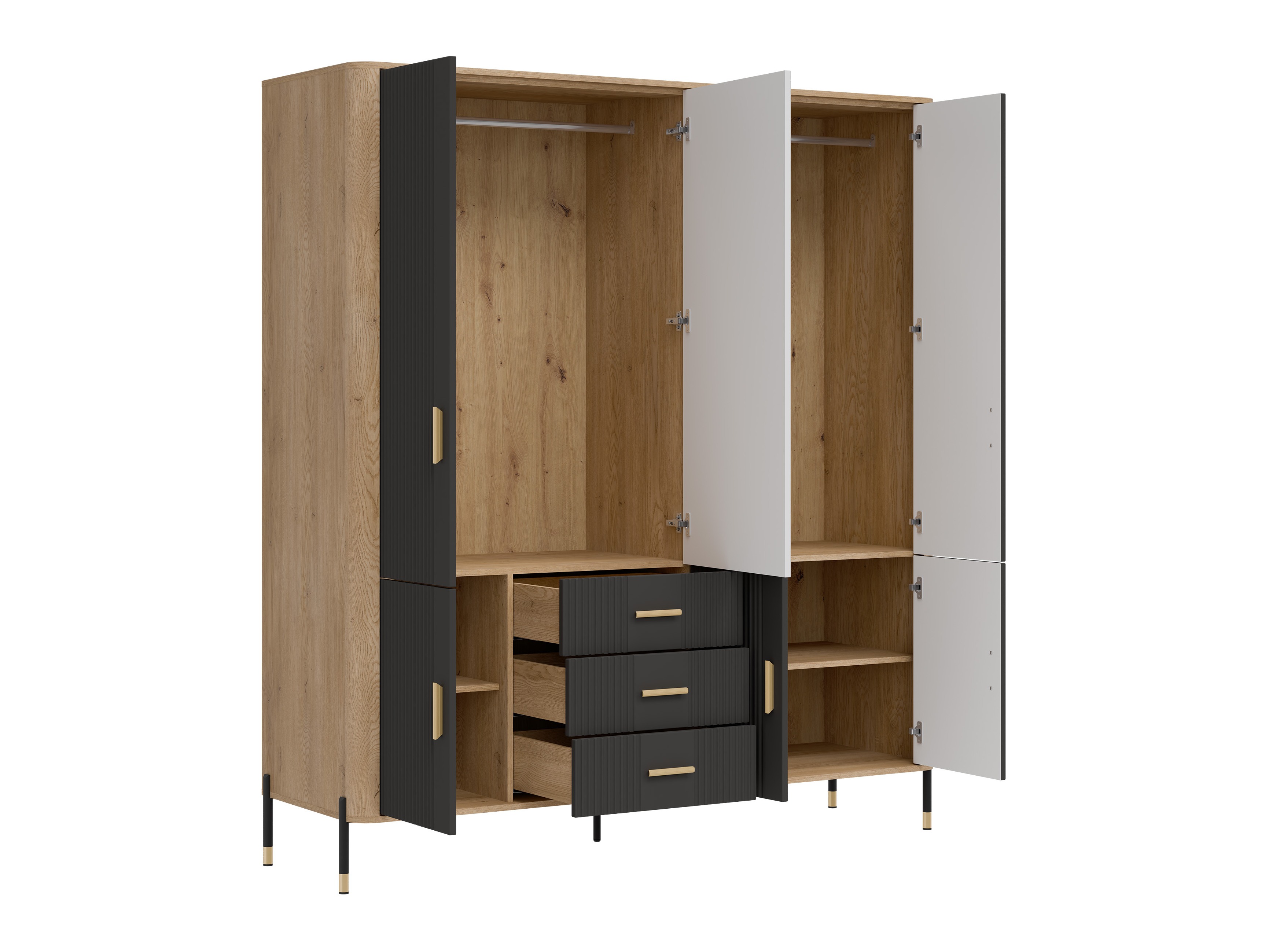 Wardrobe Flosora 135 (Anthracite)