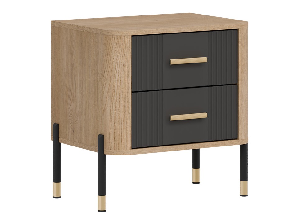 Bedside table Flosora 140 (Anthracite)