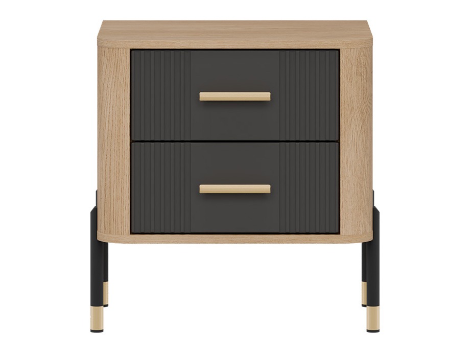Bedside table Flosora 140 (Anthracite)