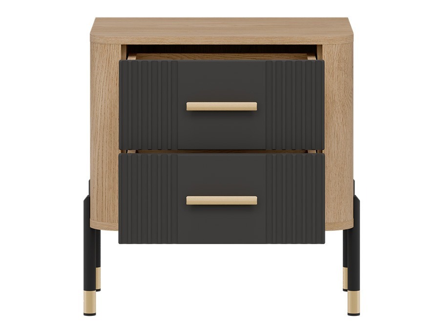 Bedside table Flosora 140 (Anthracite)