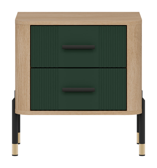 Bedside table Flosora 140 (Green)
