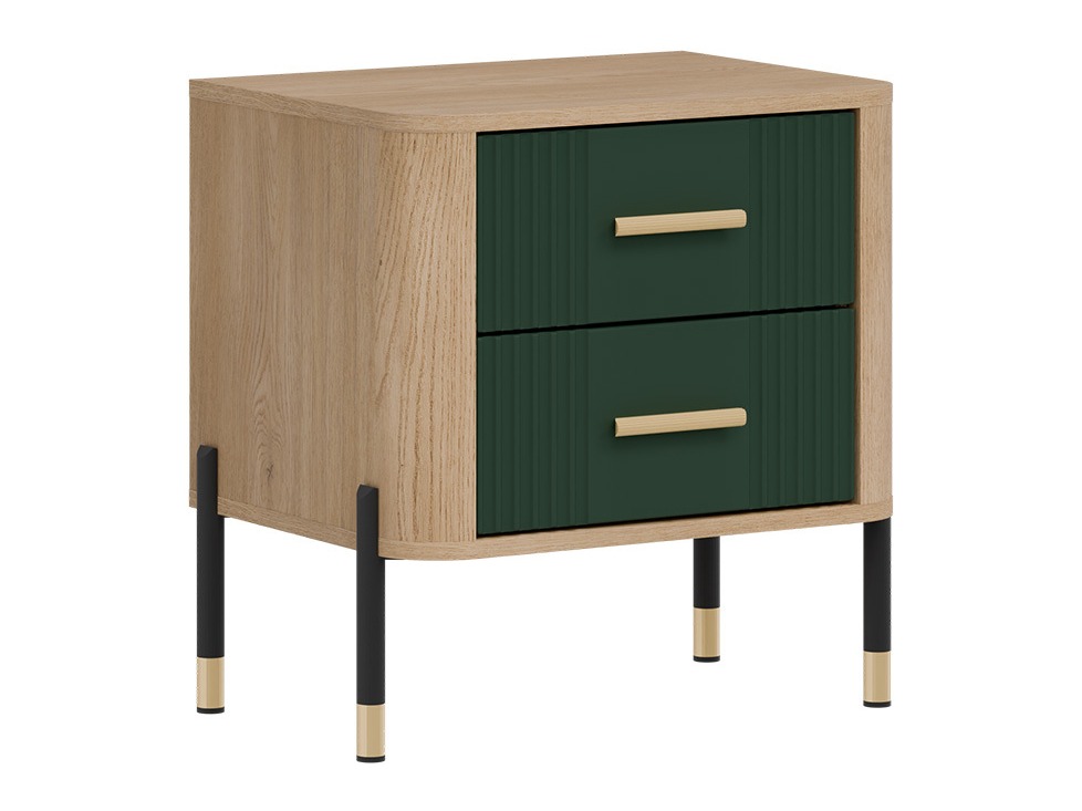 Bedside table Flosora 140 (Green)