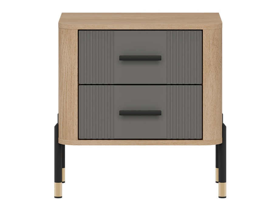 Bedside table Flosora 140 (Grey)