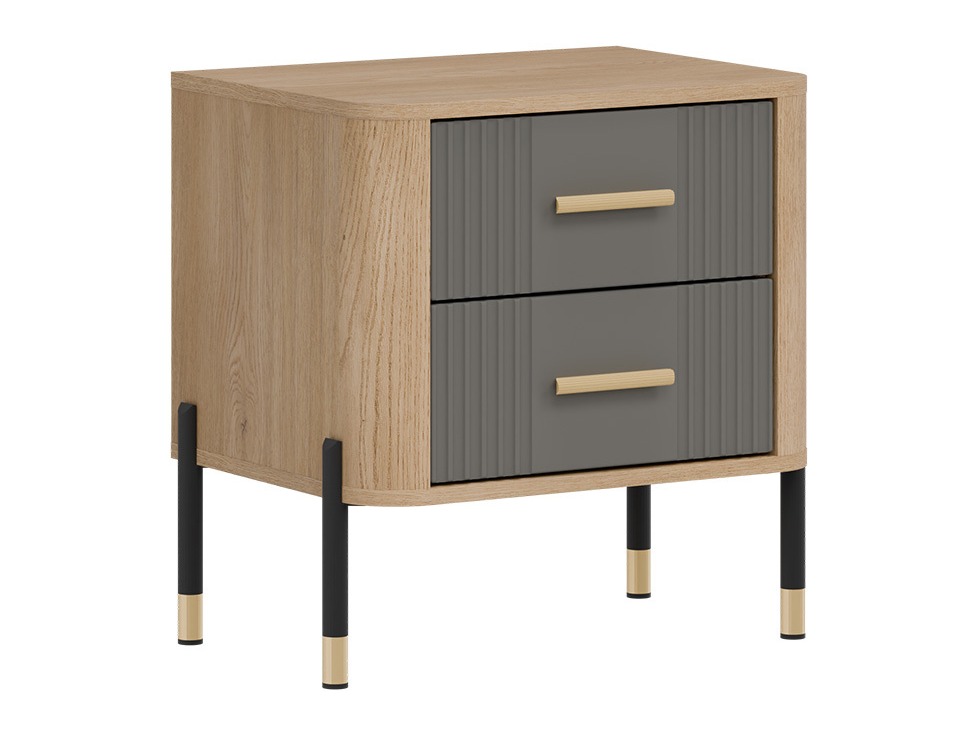 Bedside table Flosora 140 (Grey)