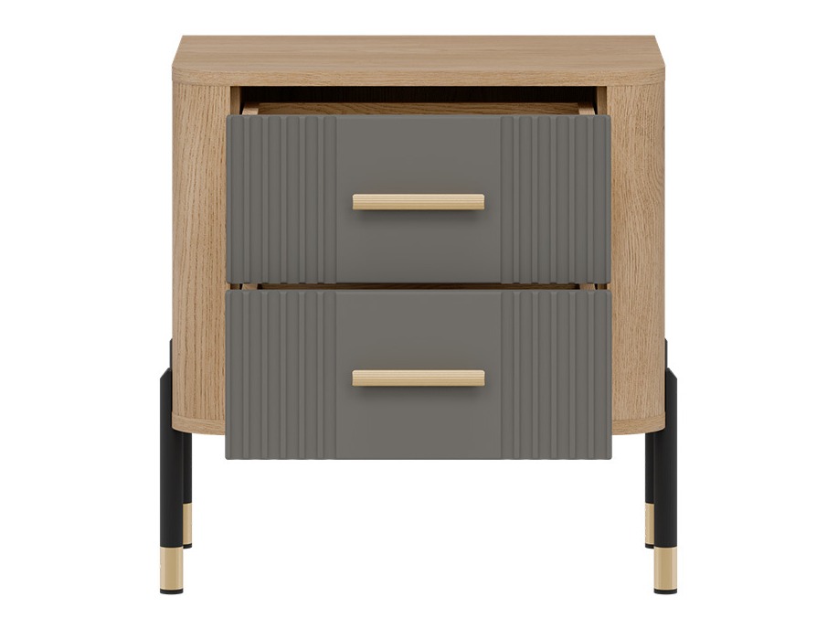 Bedside table Flosora 140 (Grey)
