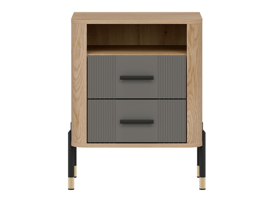 Bedside table Flosora 142 (Grey)