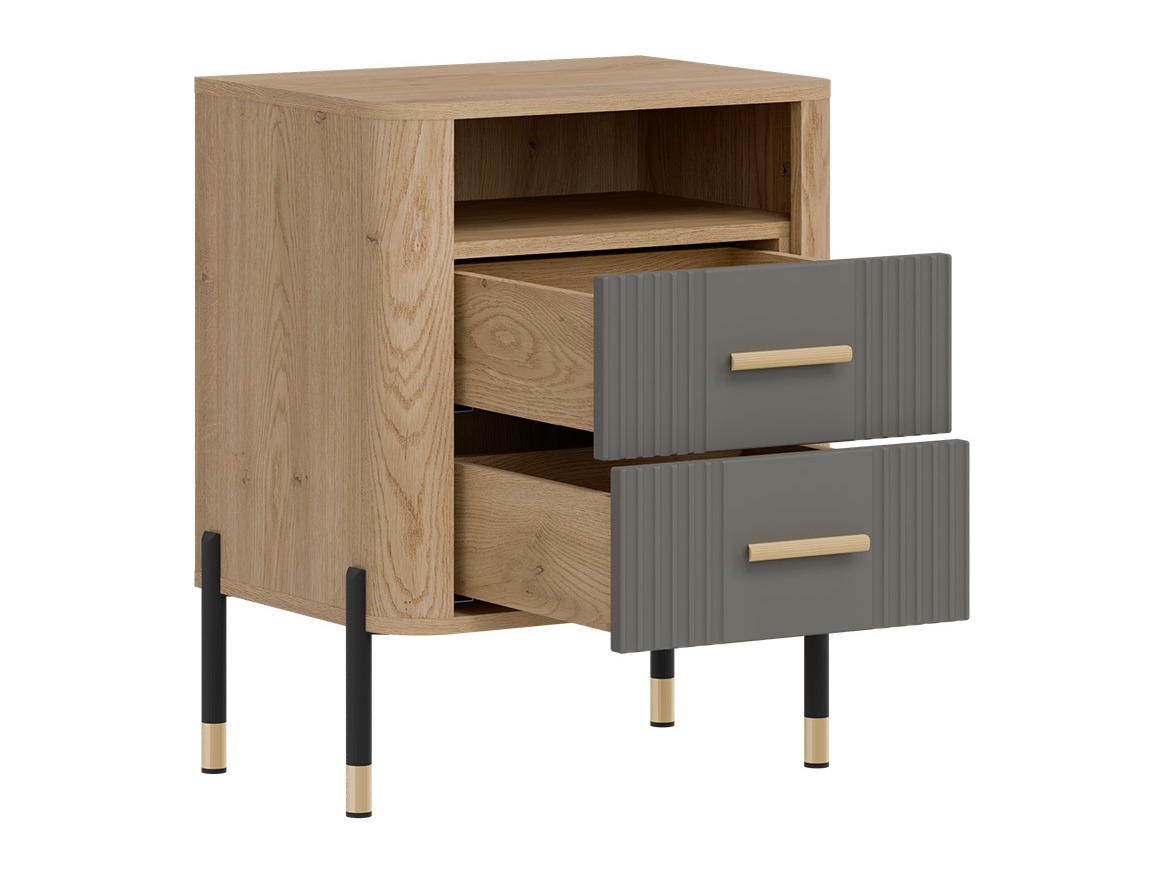 Bedside table Flosora 142 (Grey)