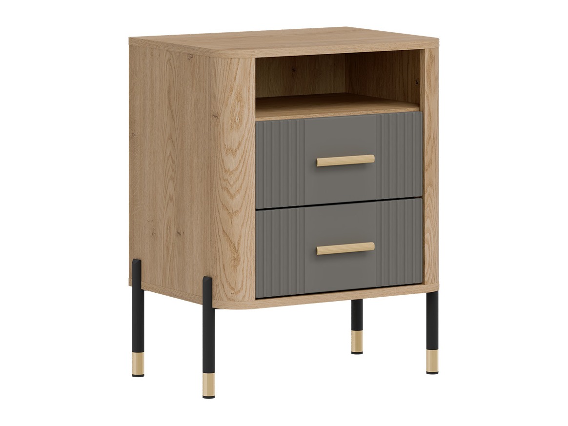 Bedside table Flosora 142 (Grey)