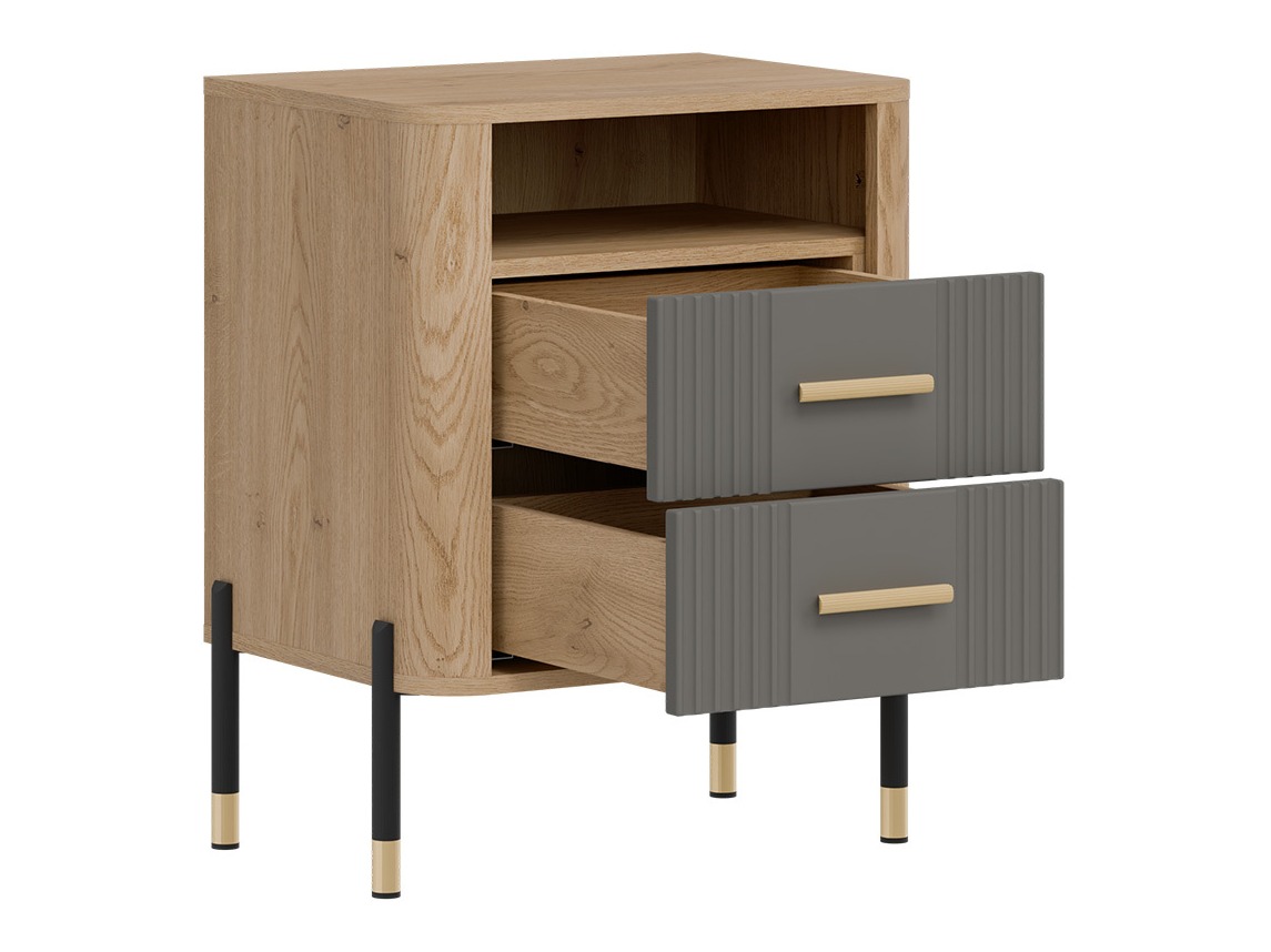 Bedside table Flosora 142 (Grey)