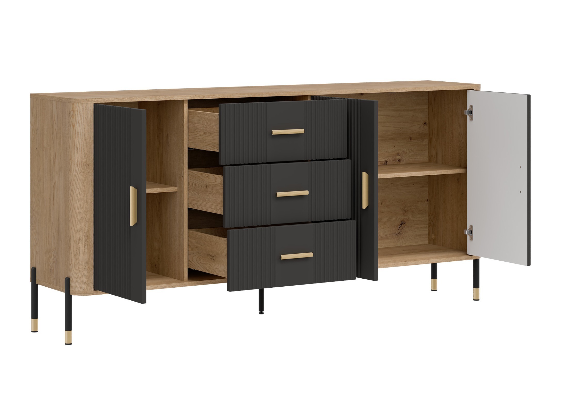 Living room set Flosora 147 (Anthracite)