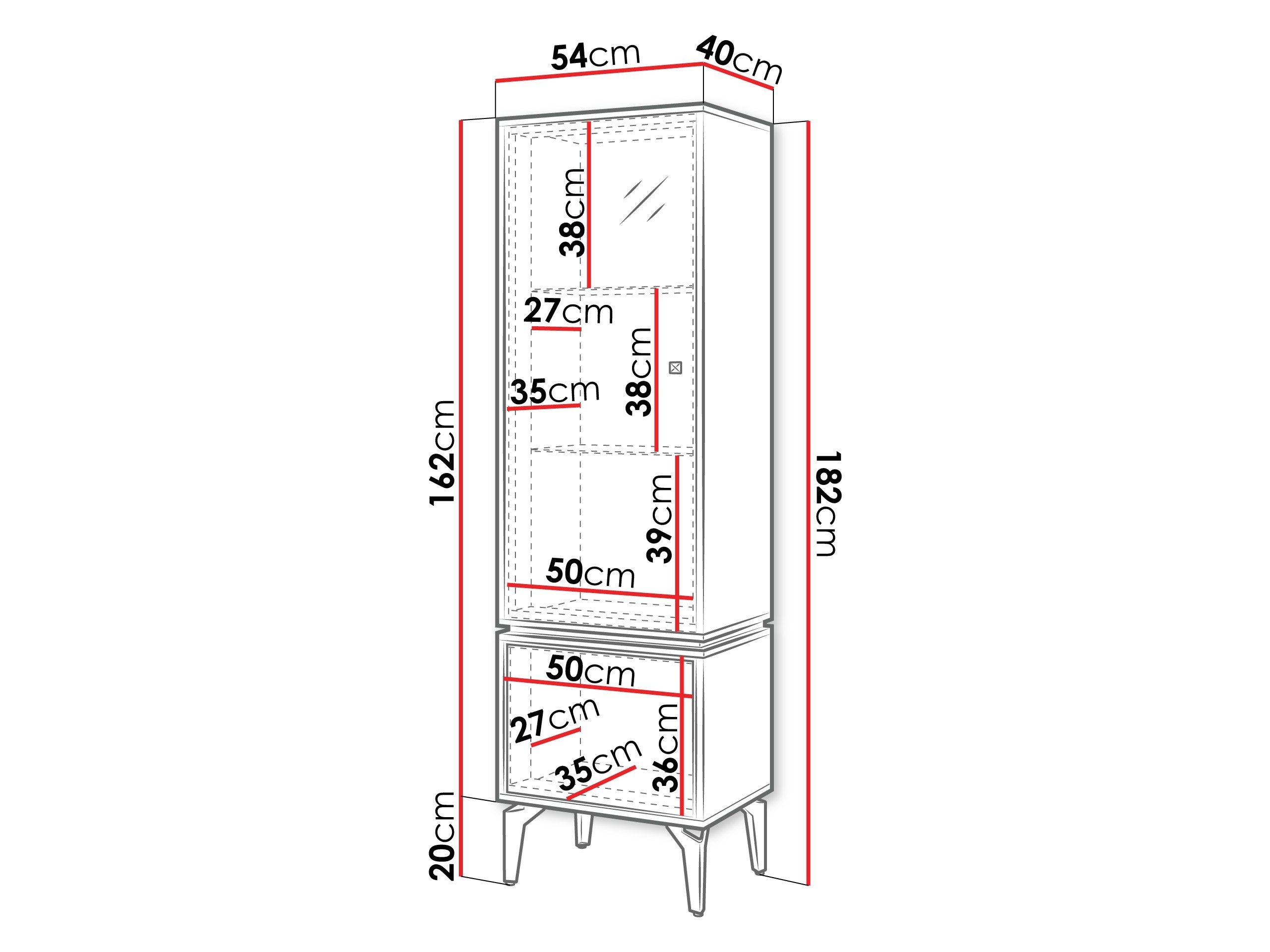 Bookcase Cornovu 103