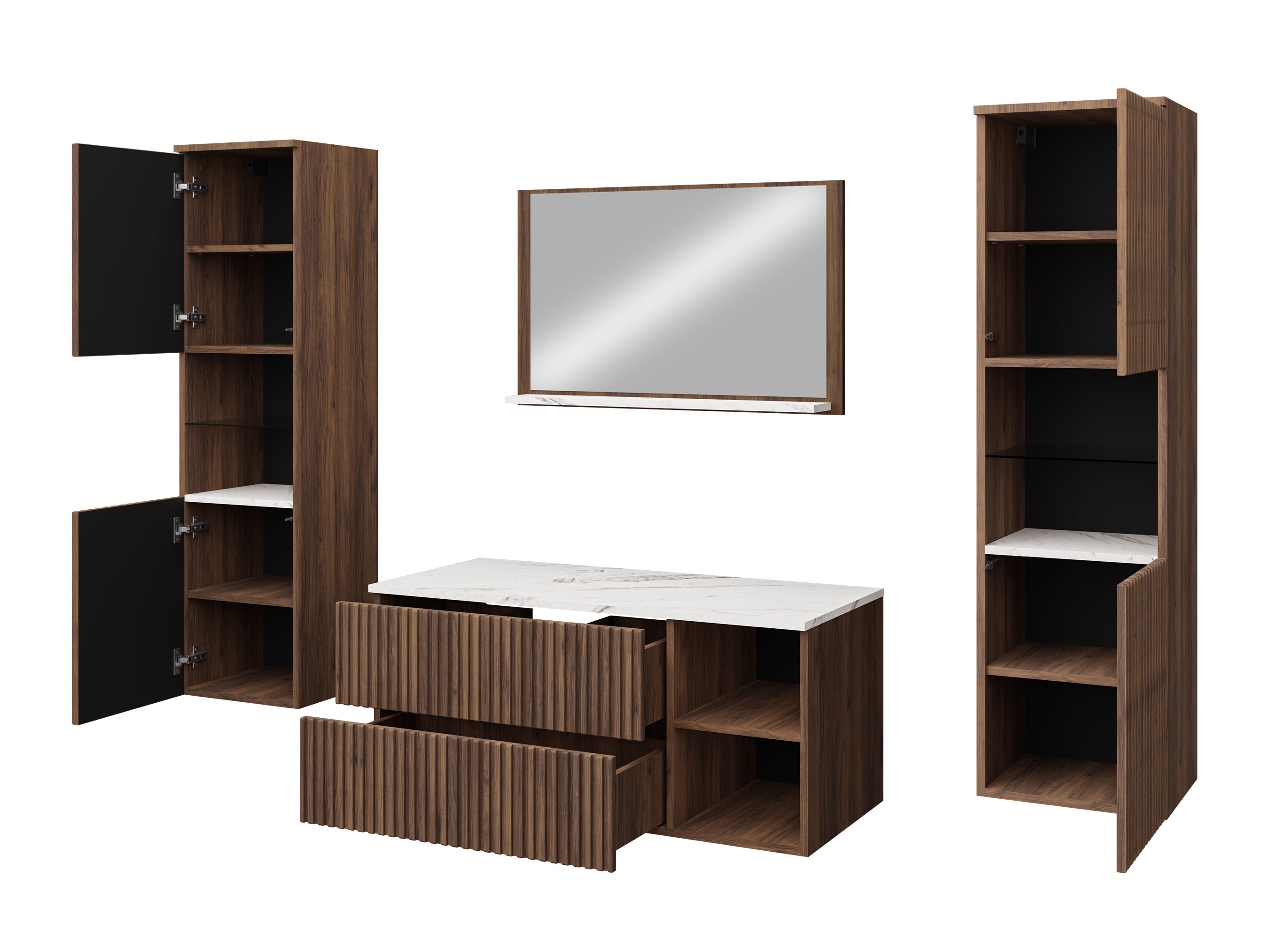 Bathroom set Nauta II (Cashmere + Cremona oak)