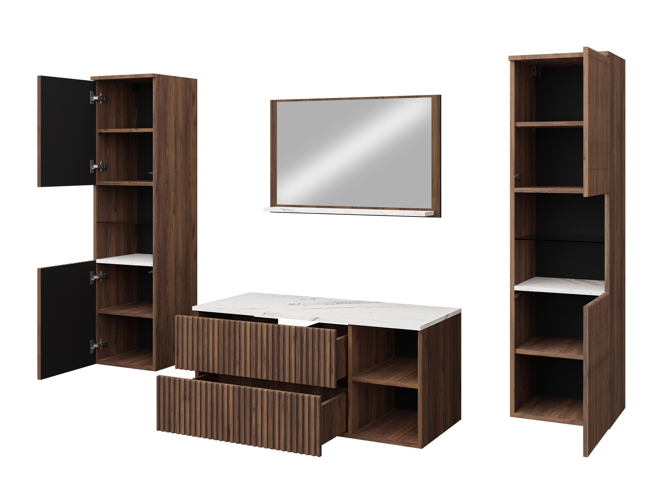 Bathroom set Nauta II (Cashmere + Cremona oak)