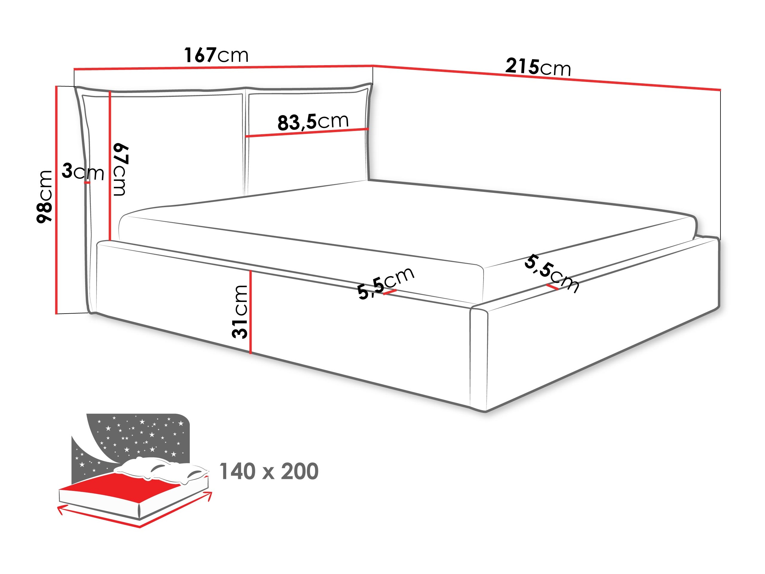 Bed Malden 100 (Kronos 46)
