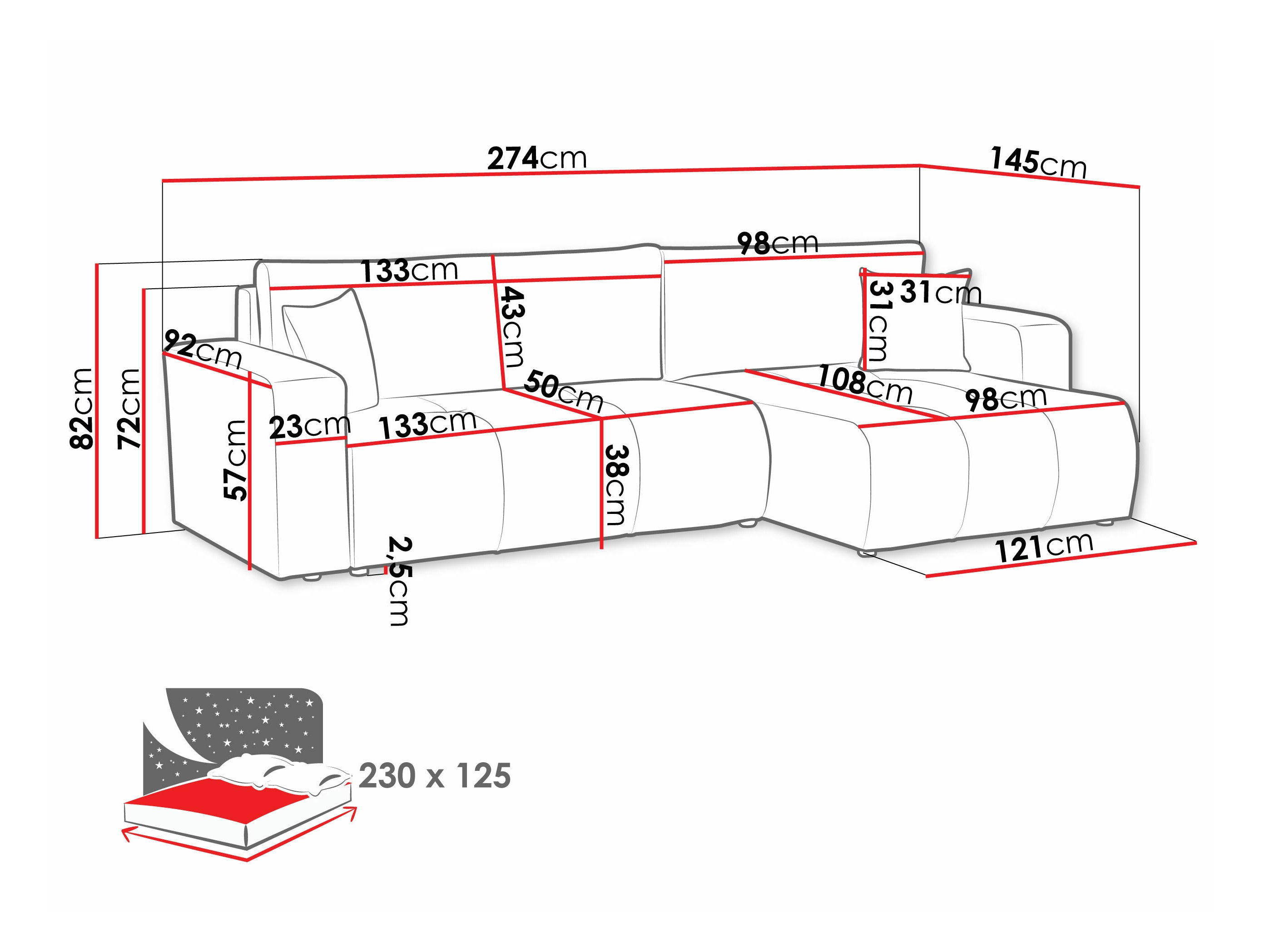 Corner sofa Comfivo Laurus I (Velo 633)