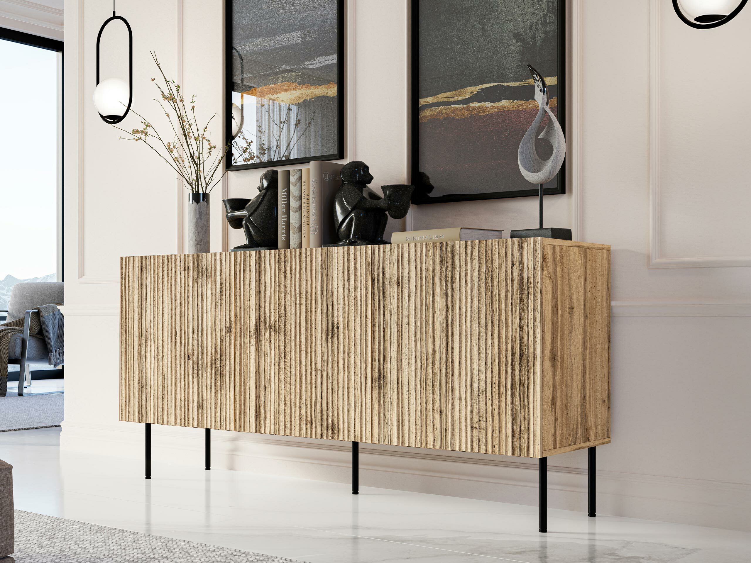 Sideboard Lorelbo 100 (Wotan Oak + Black)