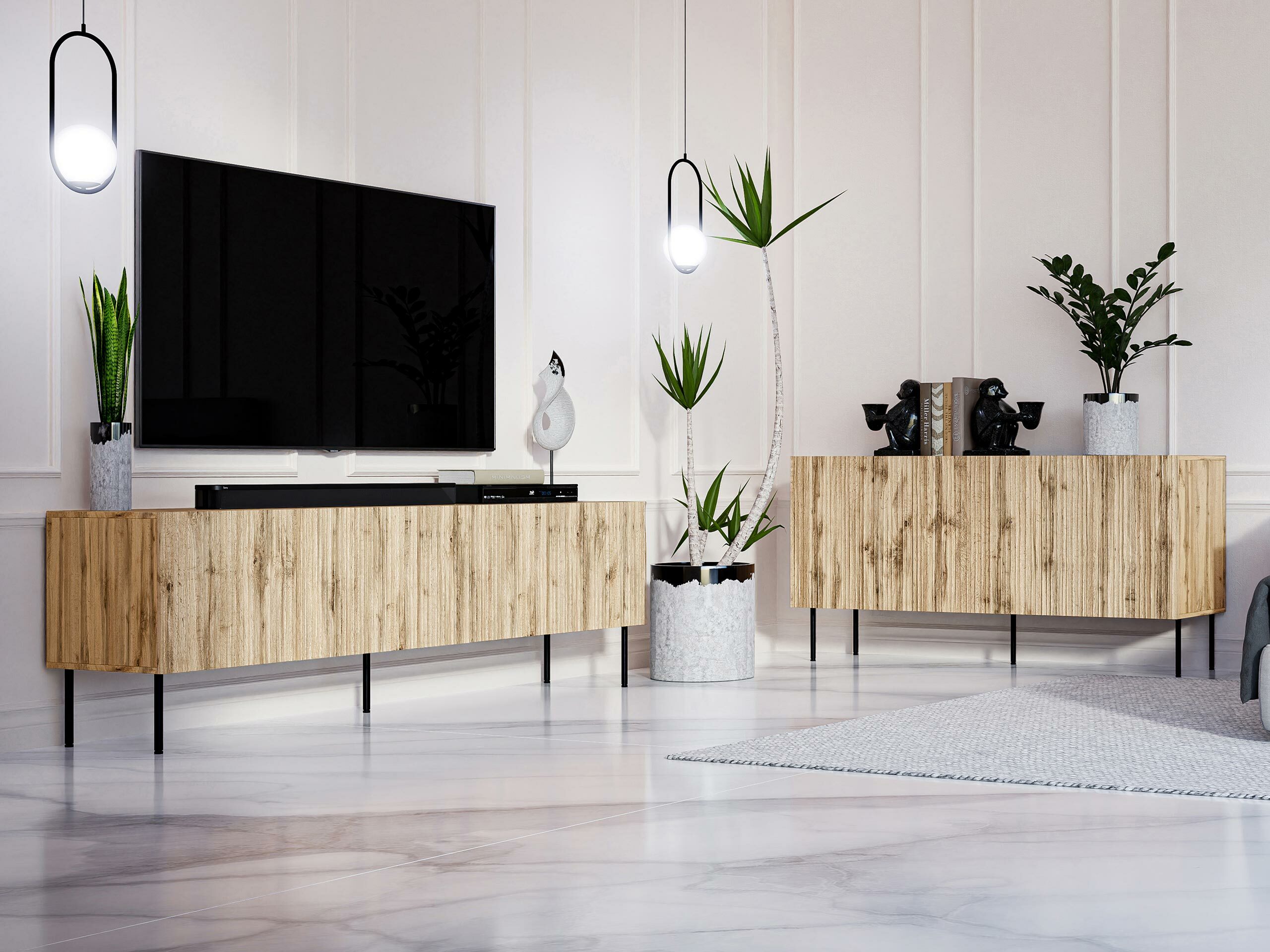 Sideboard Lorelbo 100 (Wotan Oak + Black)