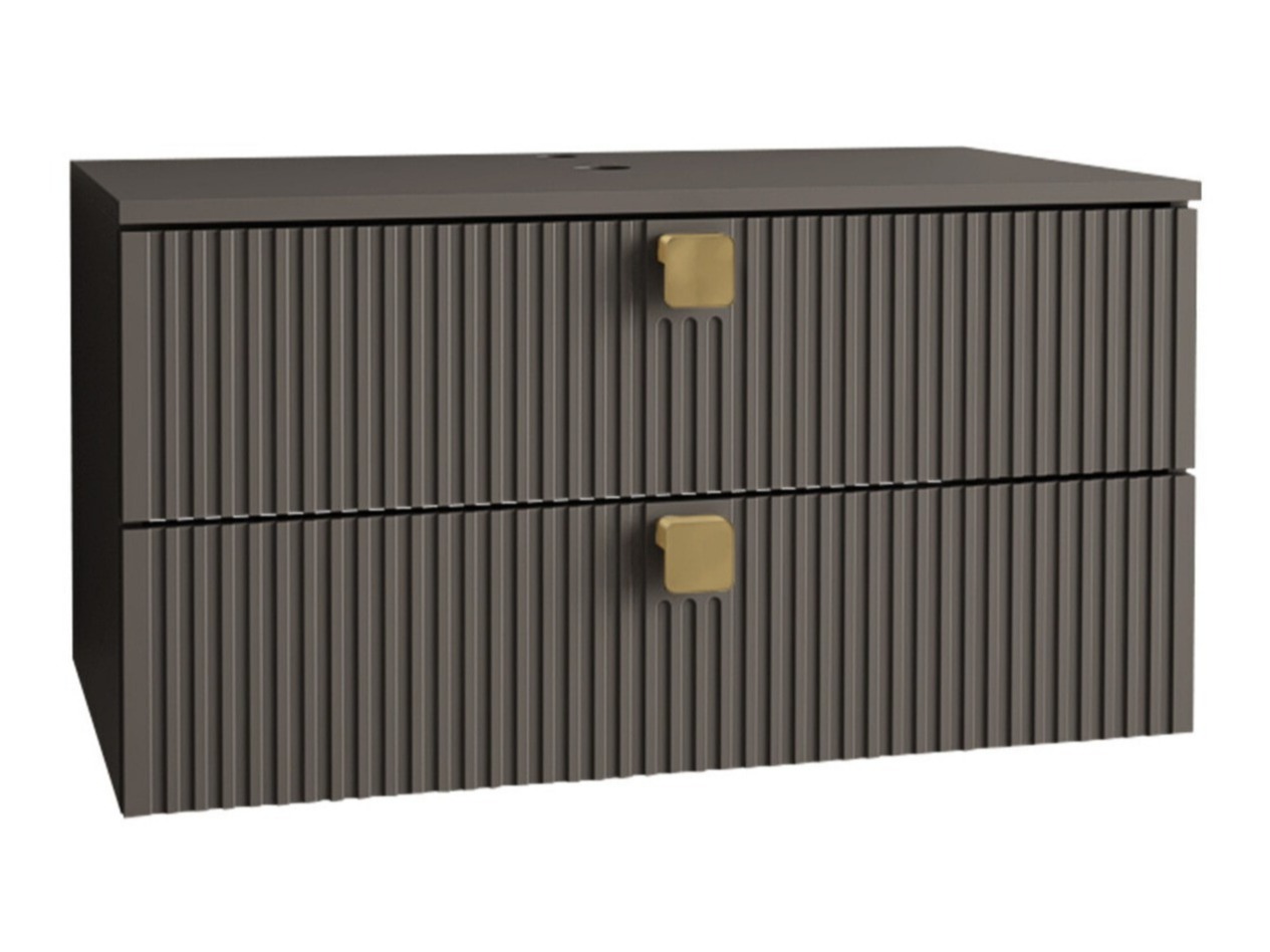 Wall-mounted bathroom cabinet for washbasin Panium (Grey)