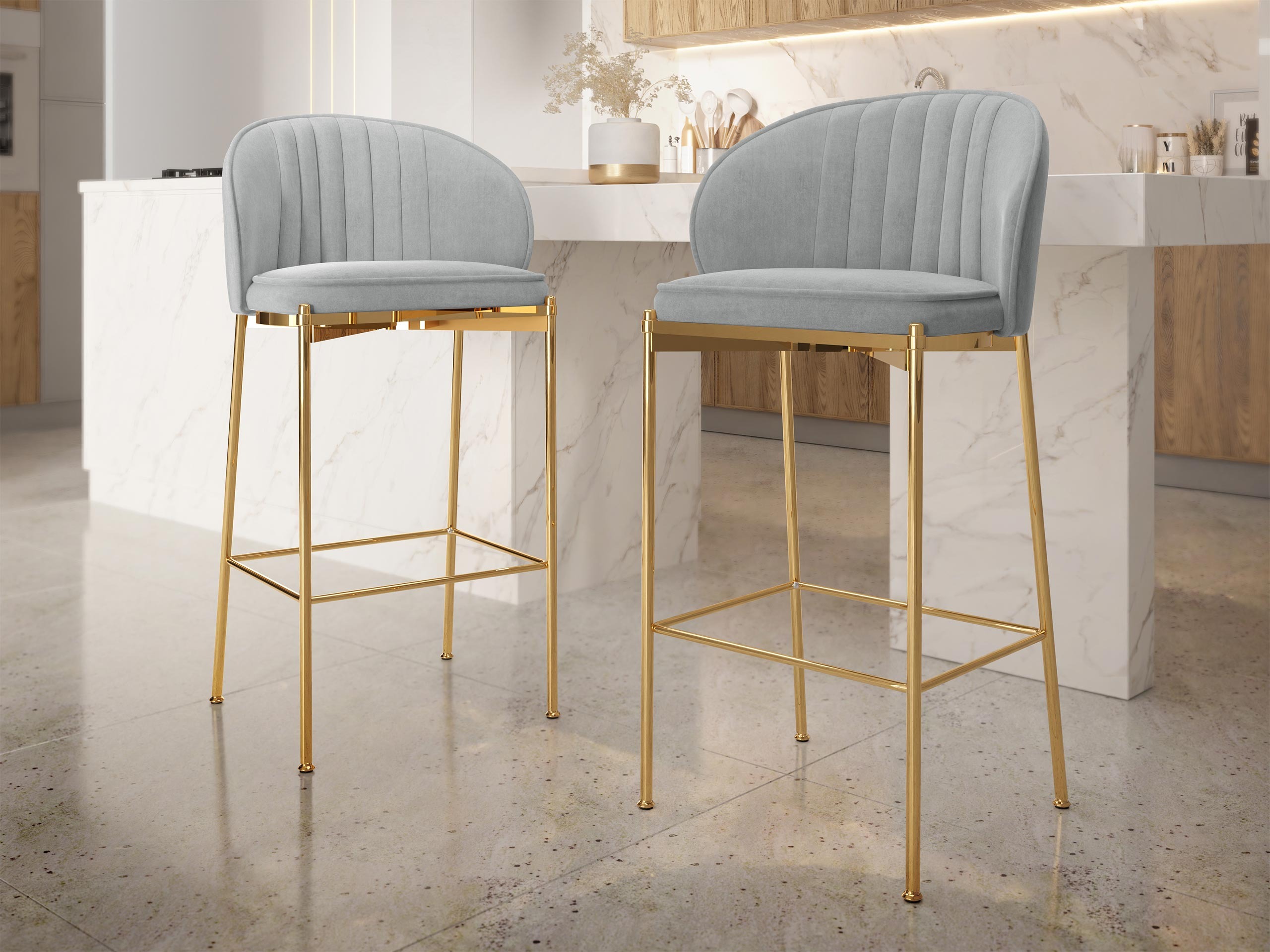 Bar stool Comfivo Hilaritas VI (Grey)