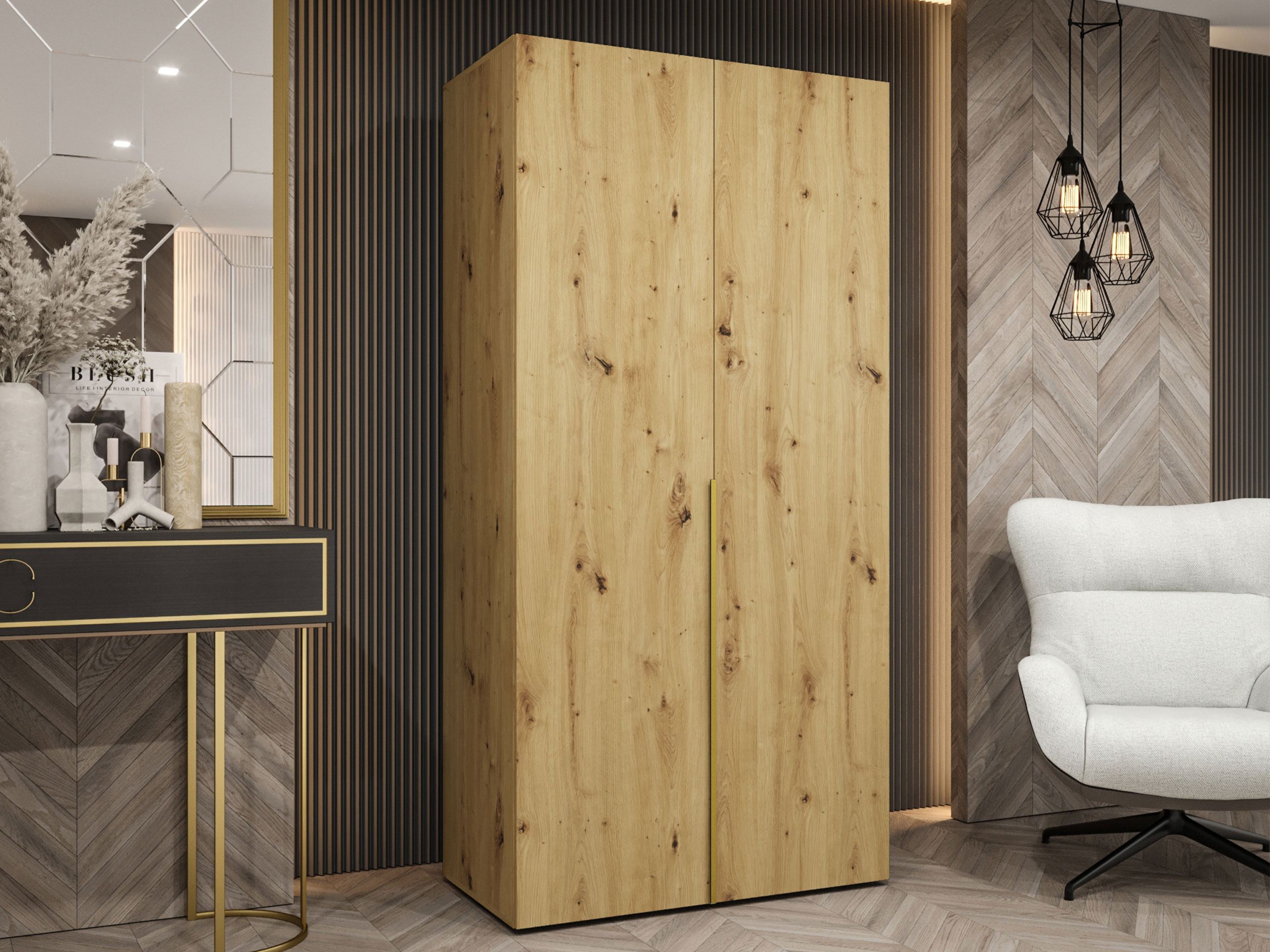 Wardrobe Hartford 535 (Artisan oak)