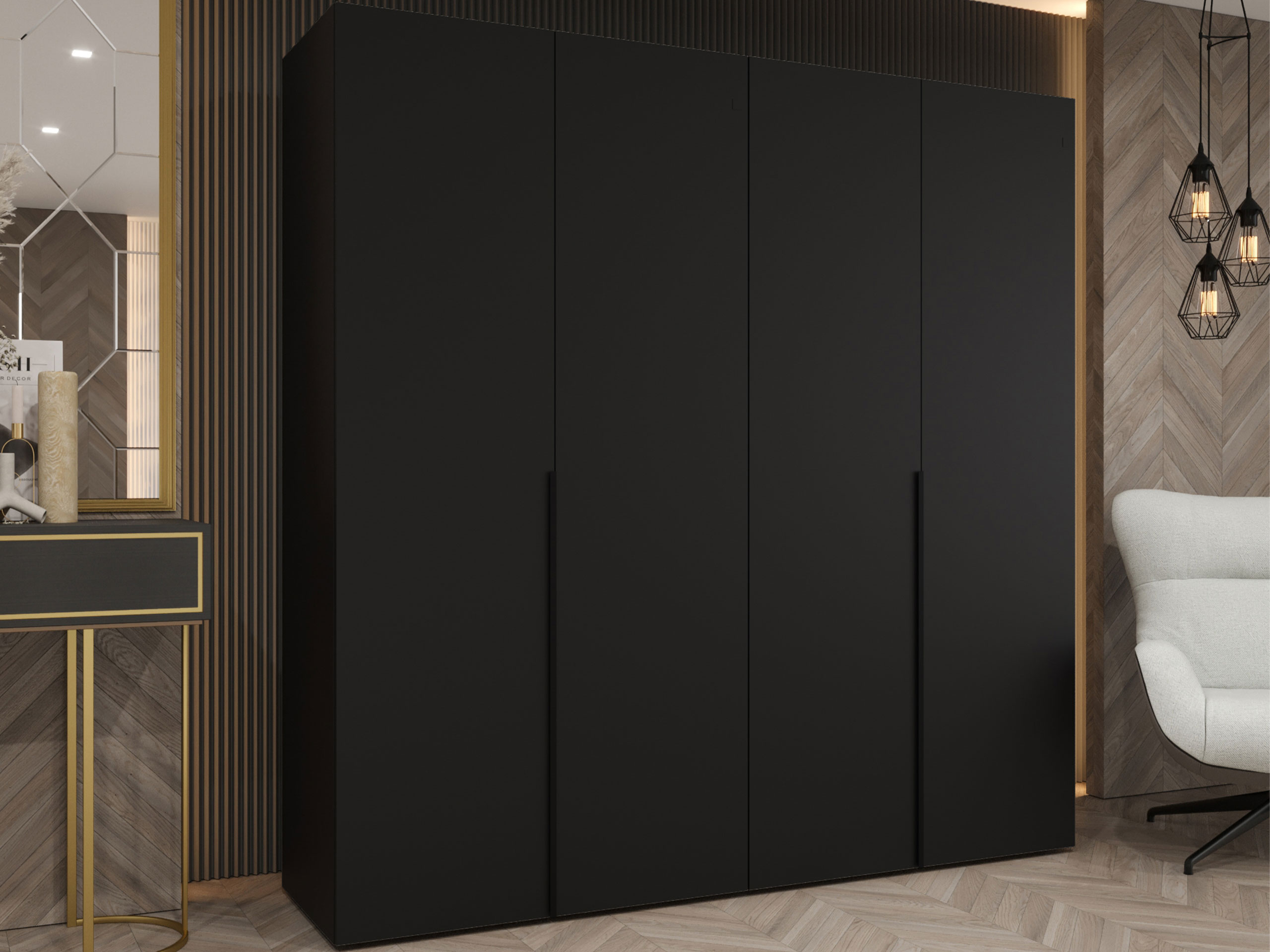 Wardrobe Hartford 537 (Black)