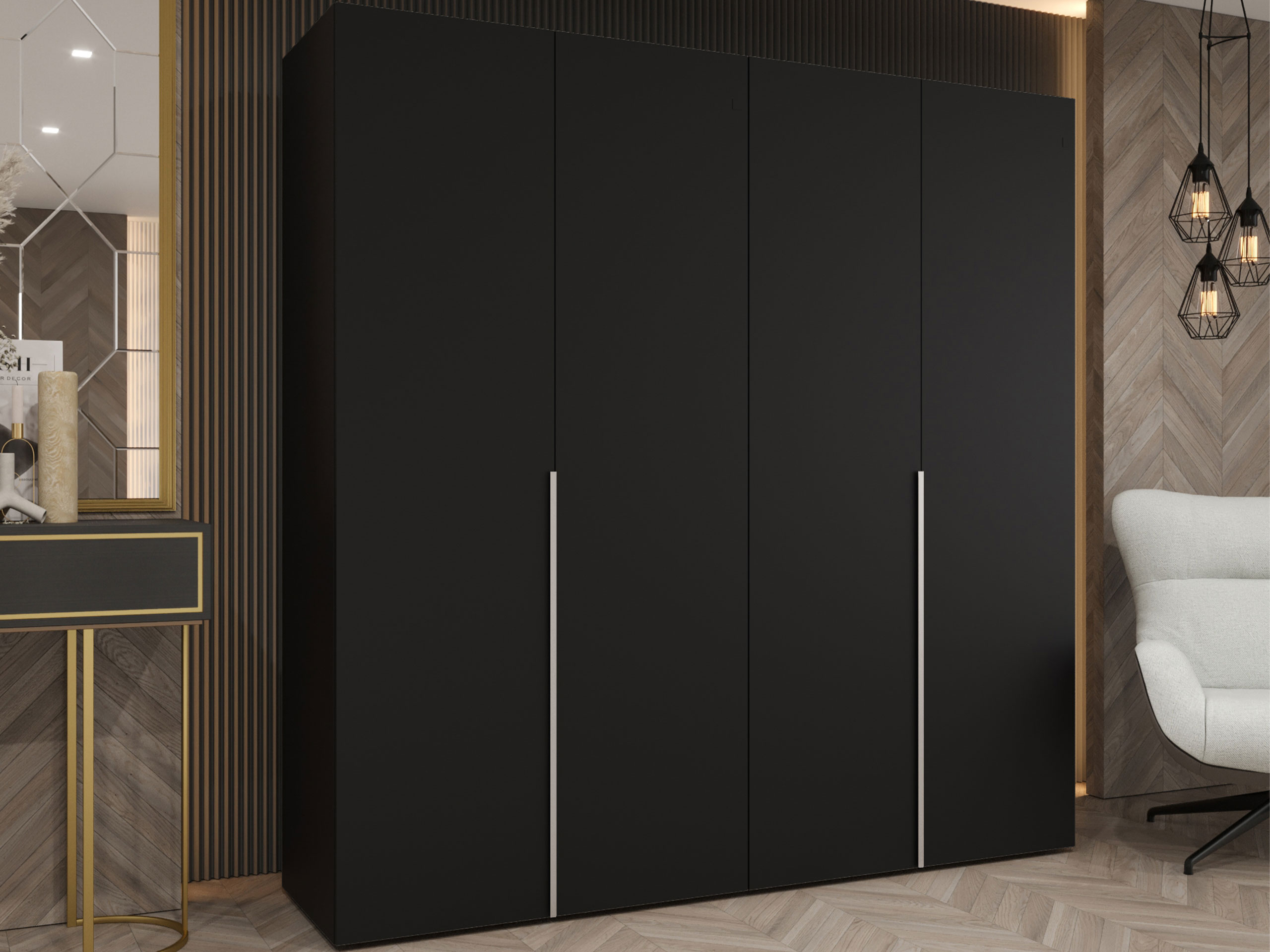 Wardrobe Hartford 537 (Black)