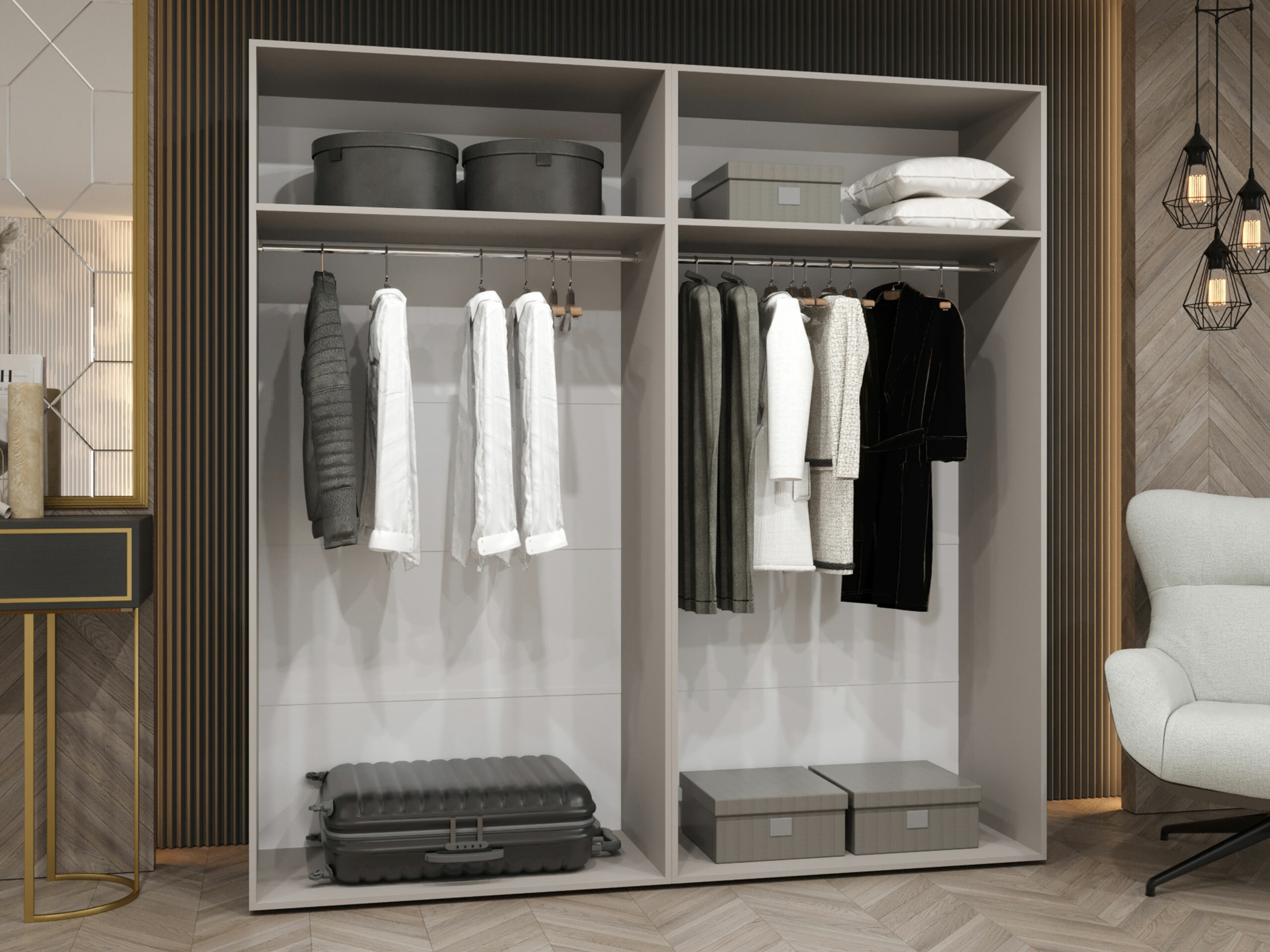 Wardrobe Hartford 537 (Black)