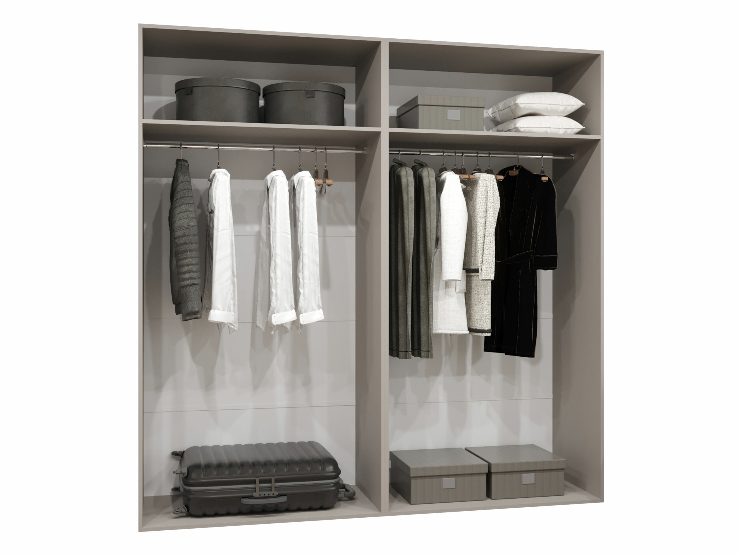 Wardrobe Hartford 537 (Black)