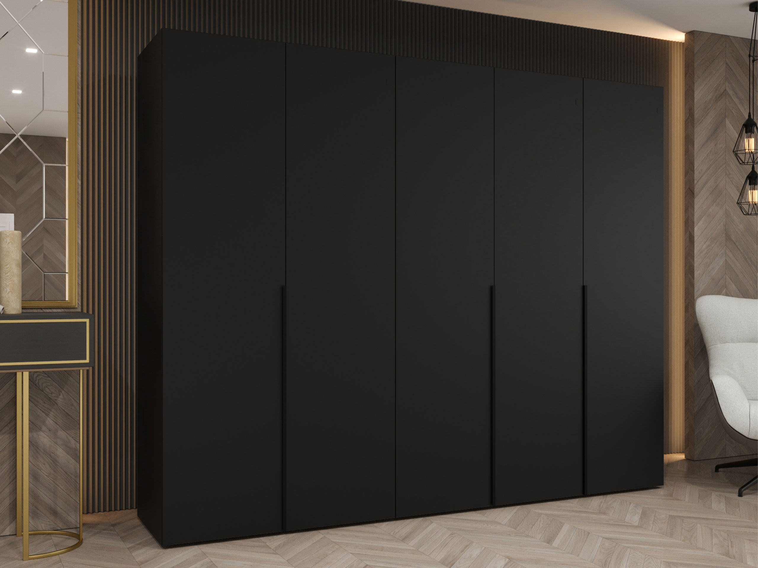 Wardrobe Hartford 538 (Black)