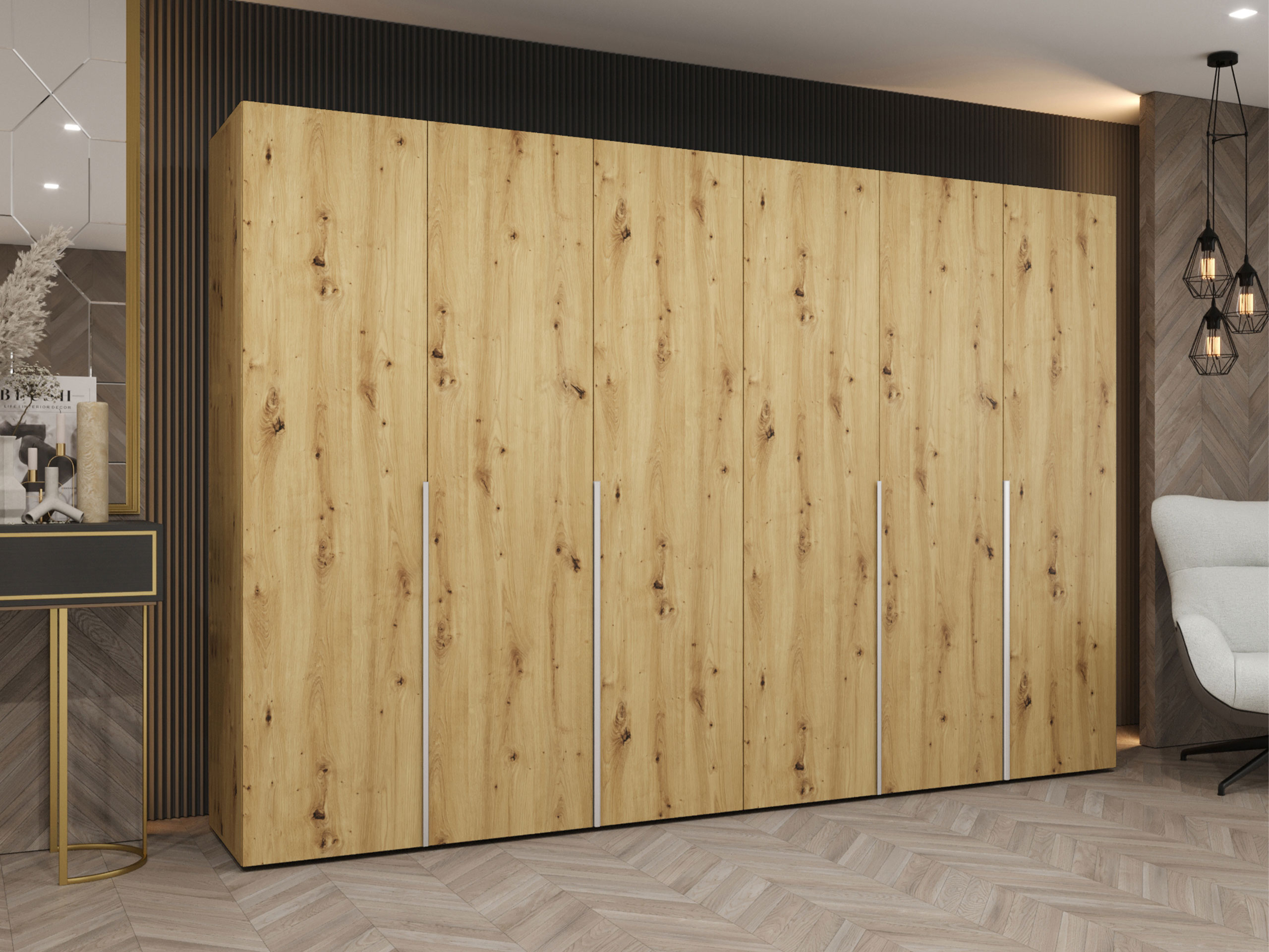 Wardrobe Hartford 539 (Artisan oak)
