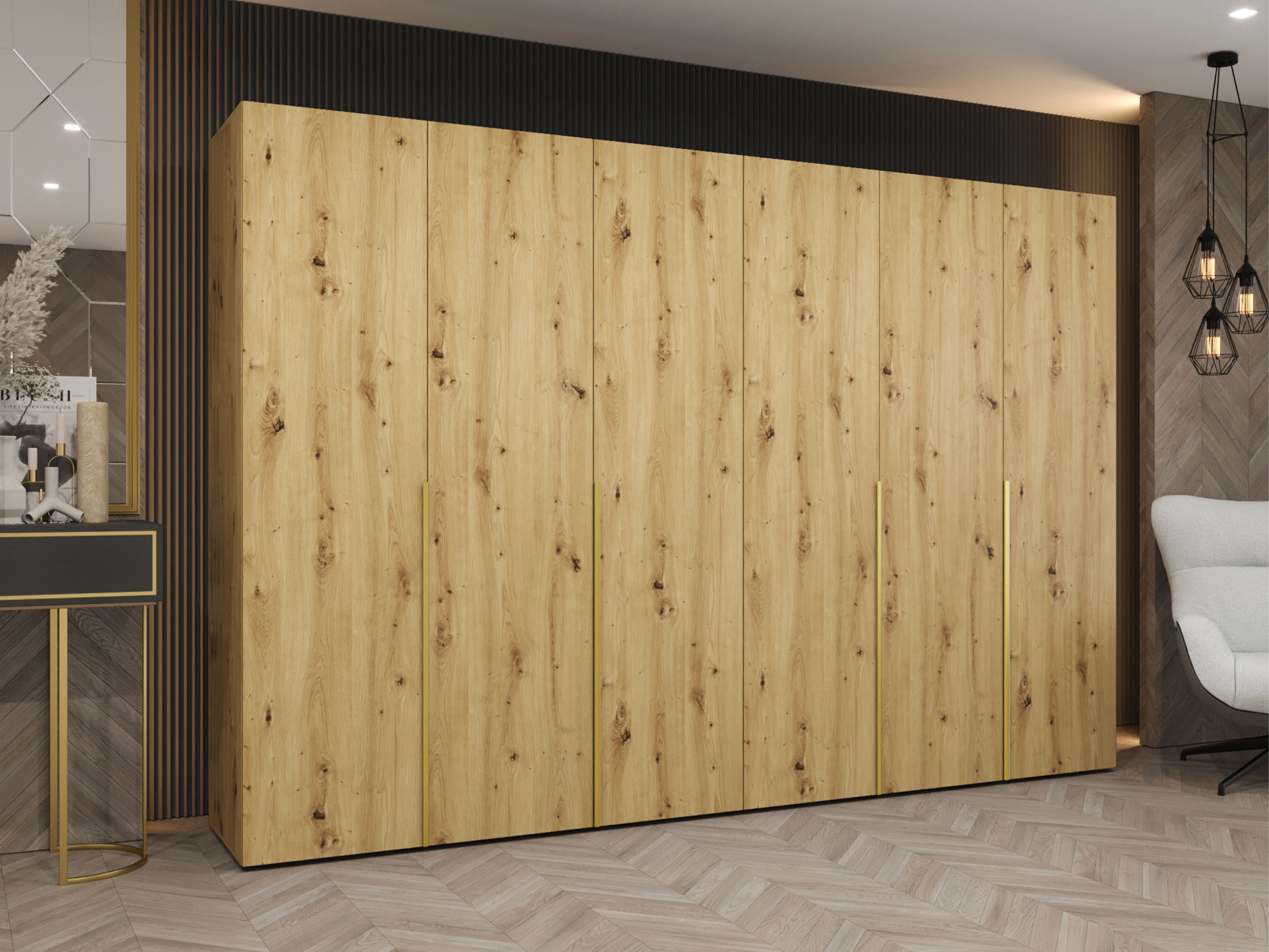 Wardrobe Hartford 539 (Artisan oak)