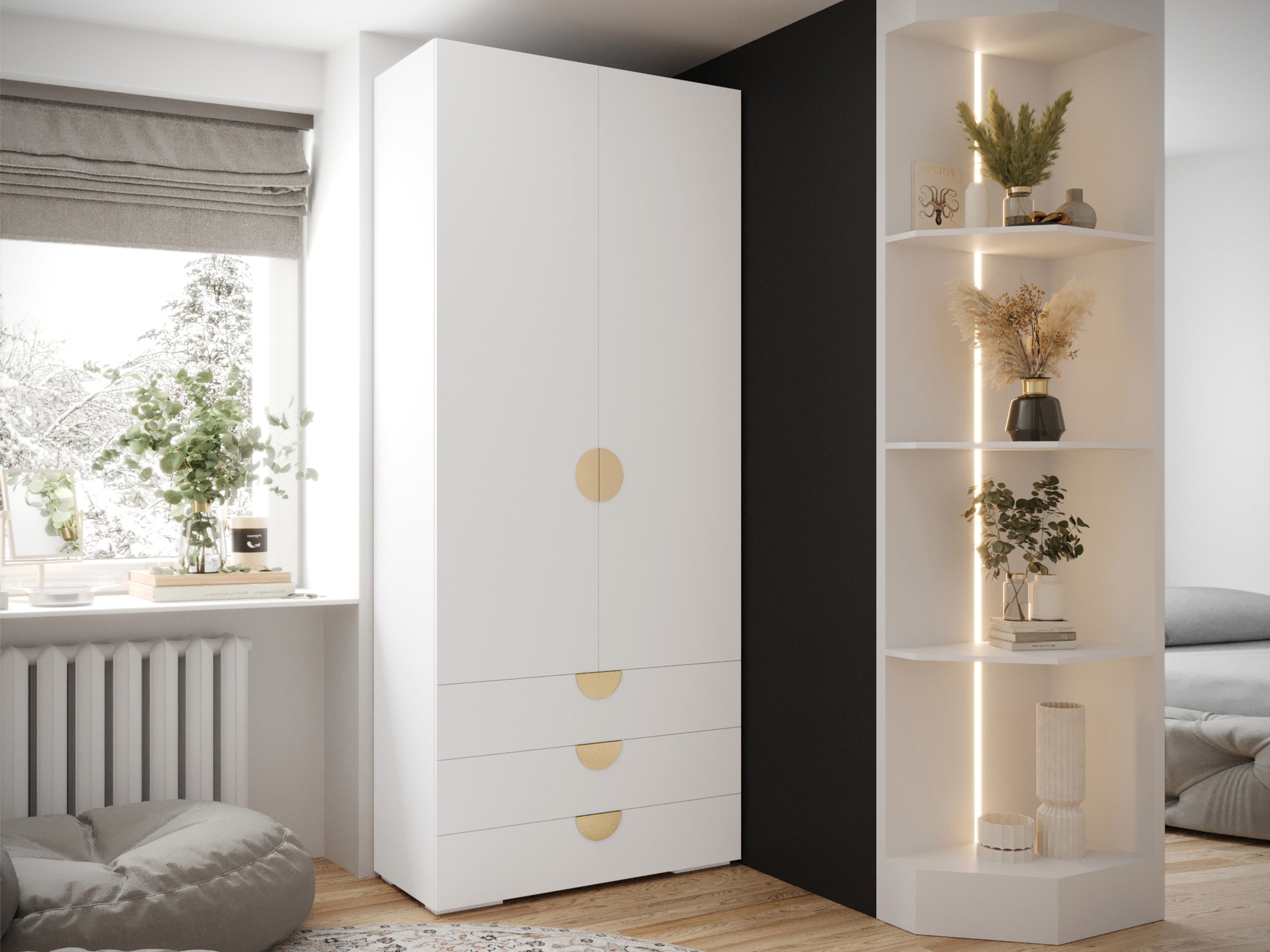 Wardrobe Hartford 565 (White)