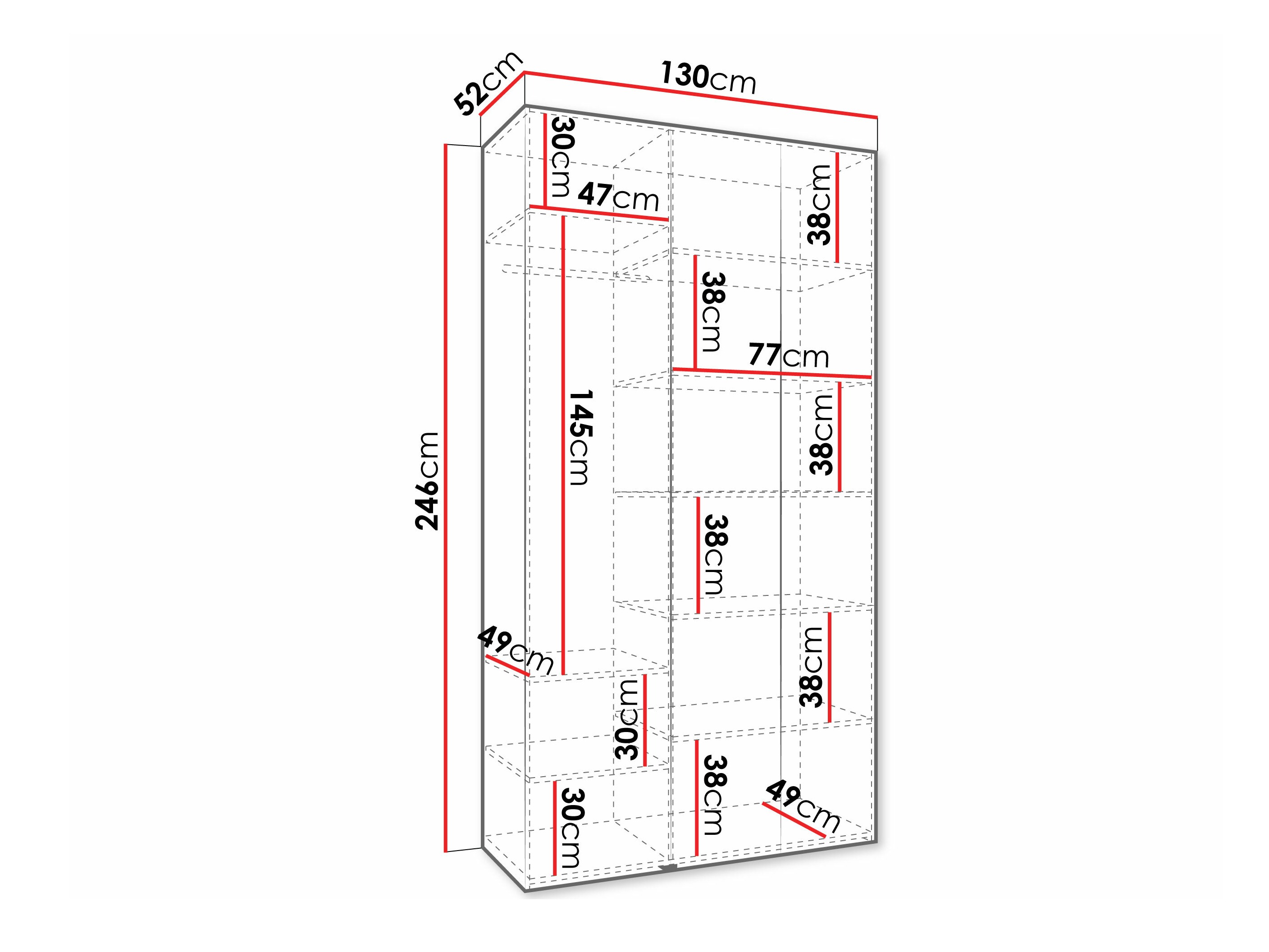 Wardrobe Hartford 571 (Cashmere)
