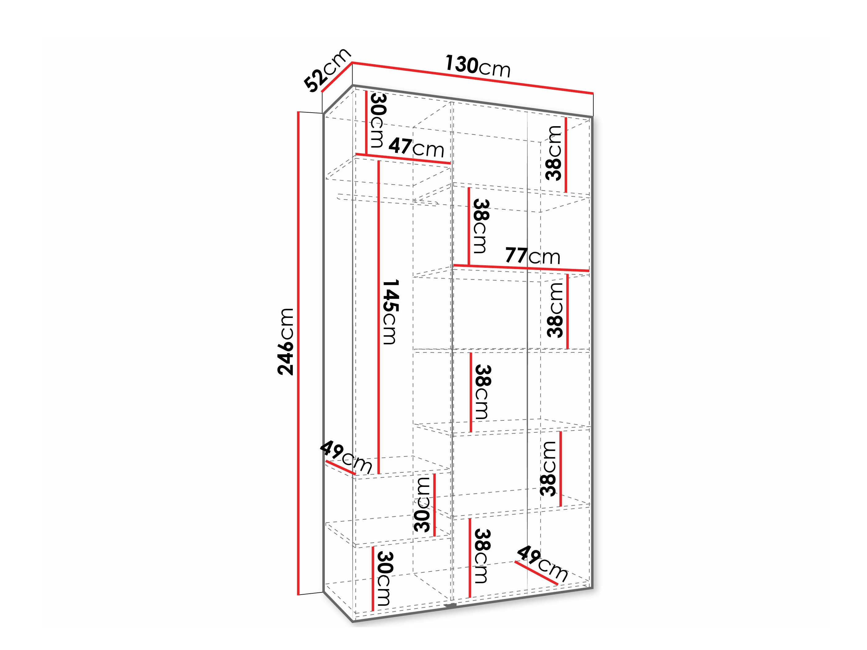 Wardrobe Hartford 571 (White)