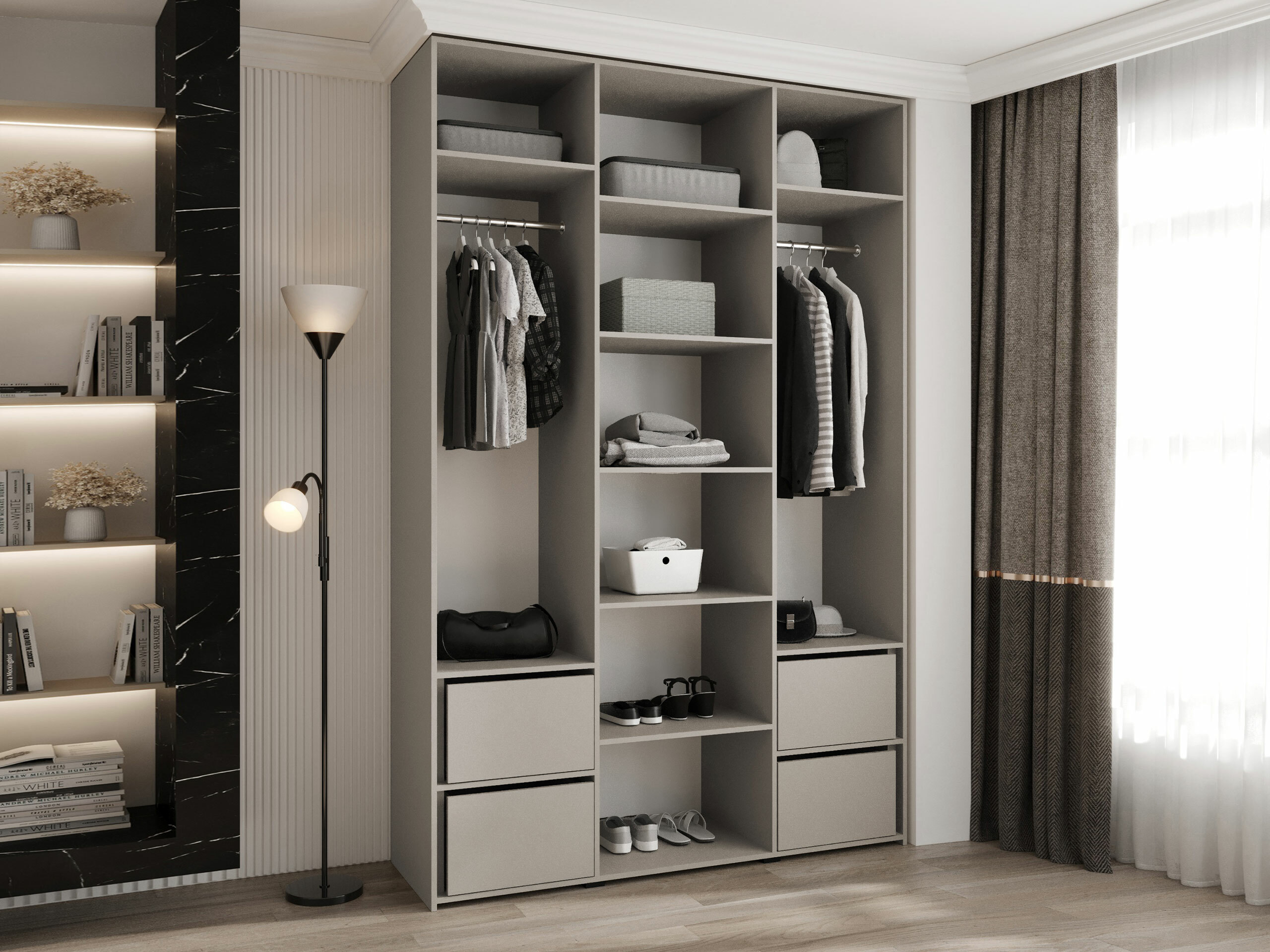 Wardrobe Hartford 573 (White)