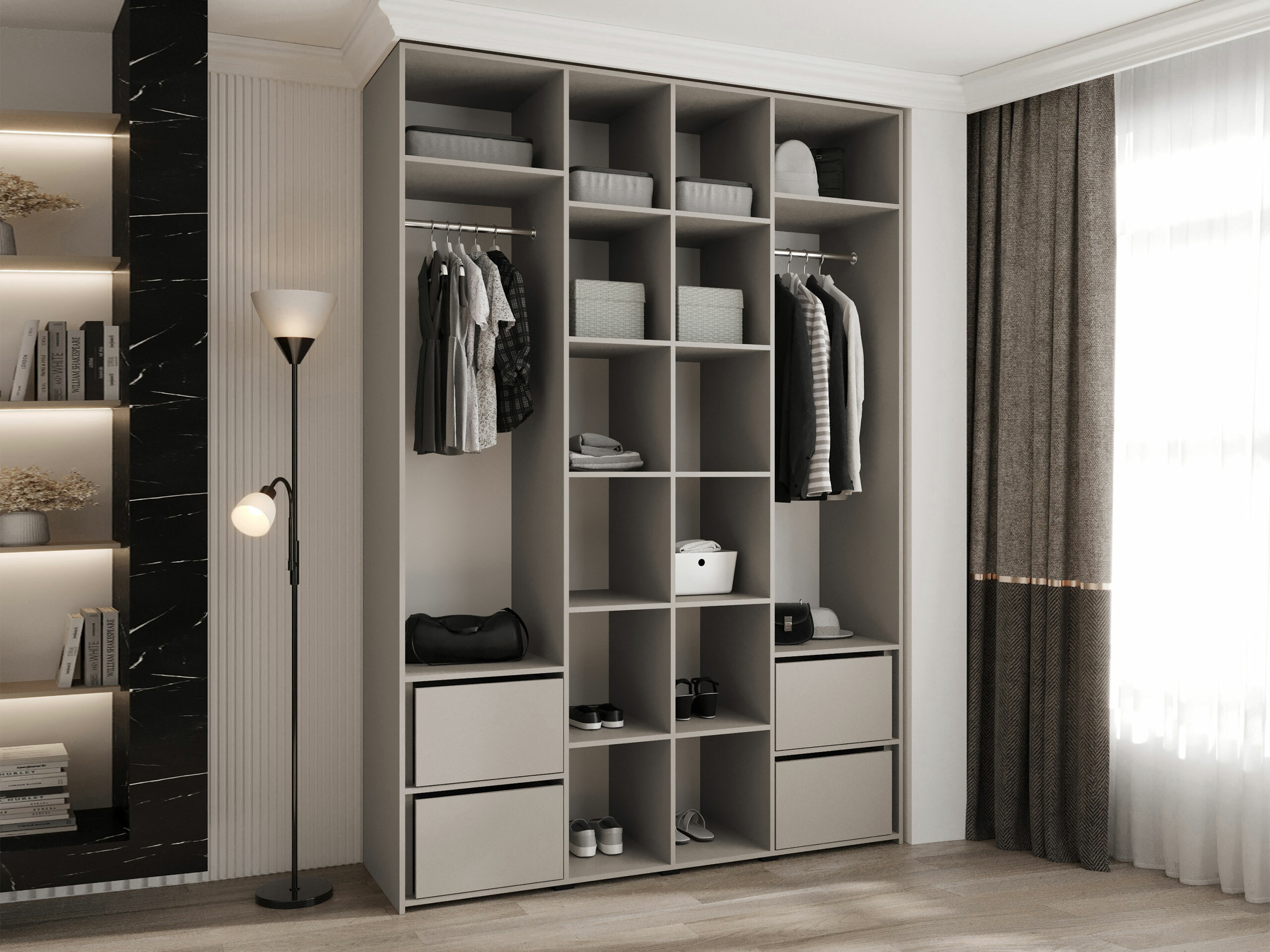 Wardrobe Hartford 574 (White)