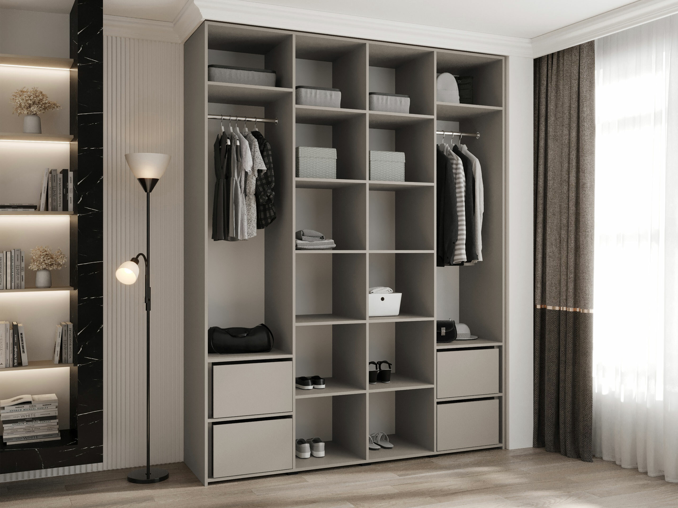 Wardrobe Hartford 574 (White)