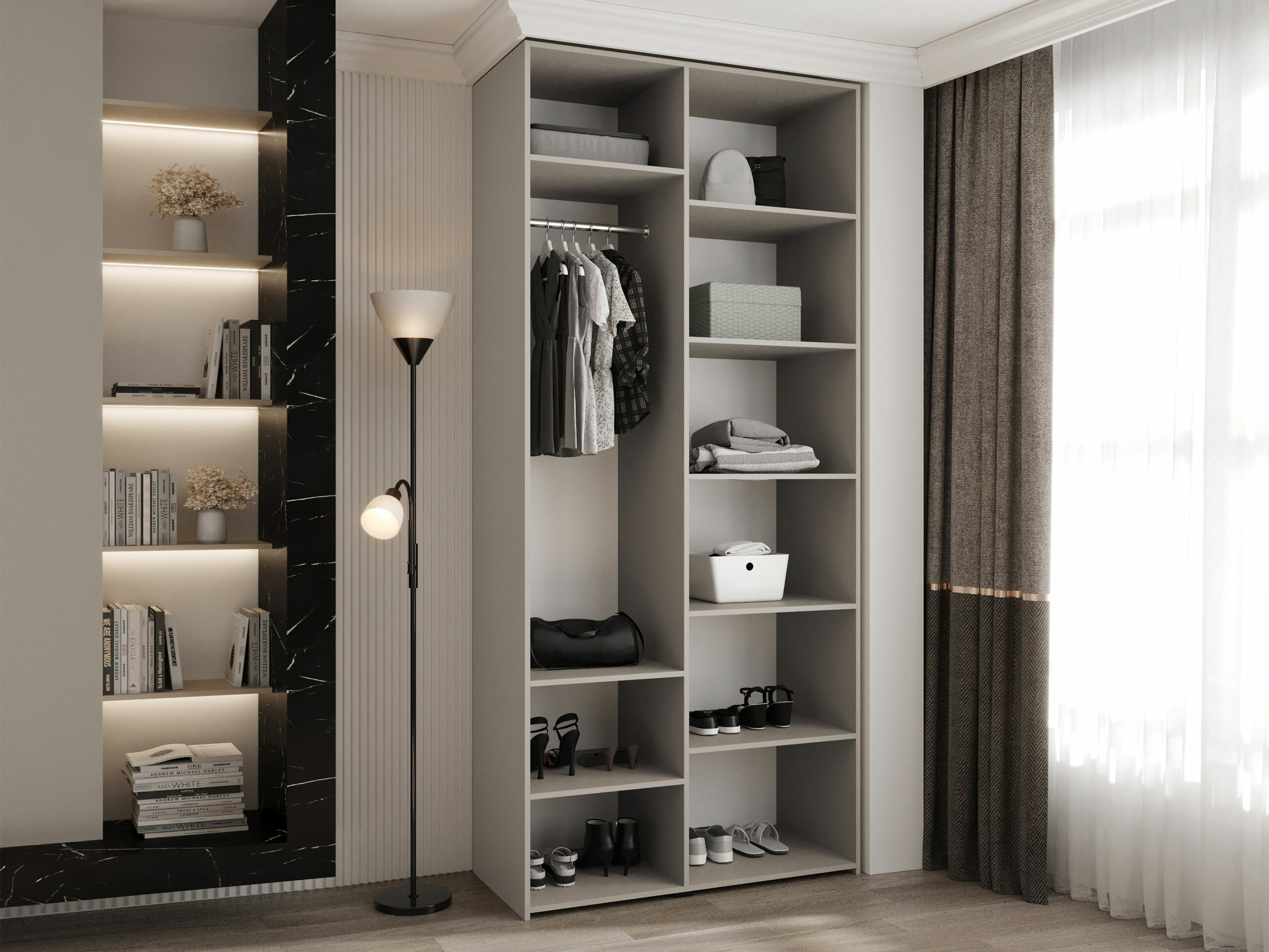 Wardrobe Hartford 540 (White)