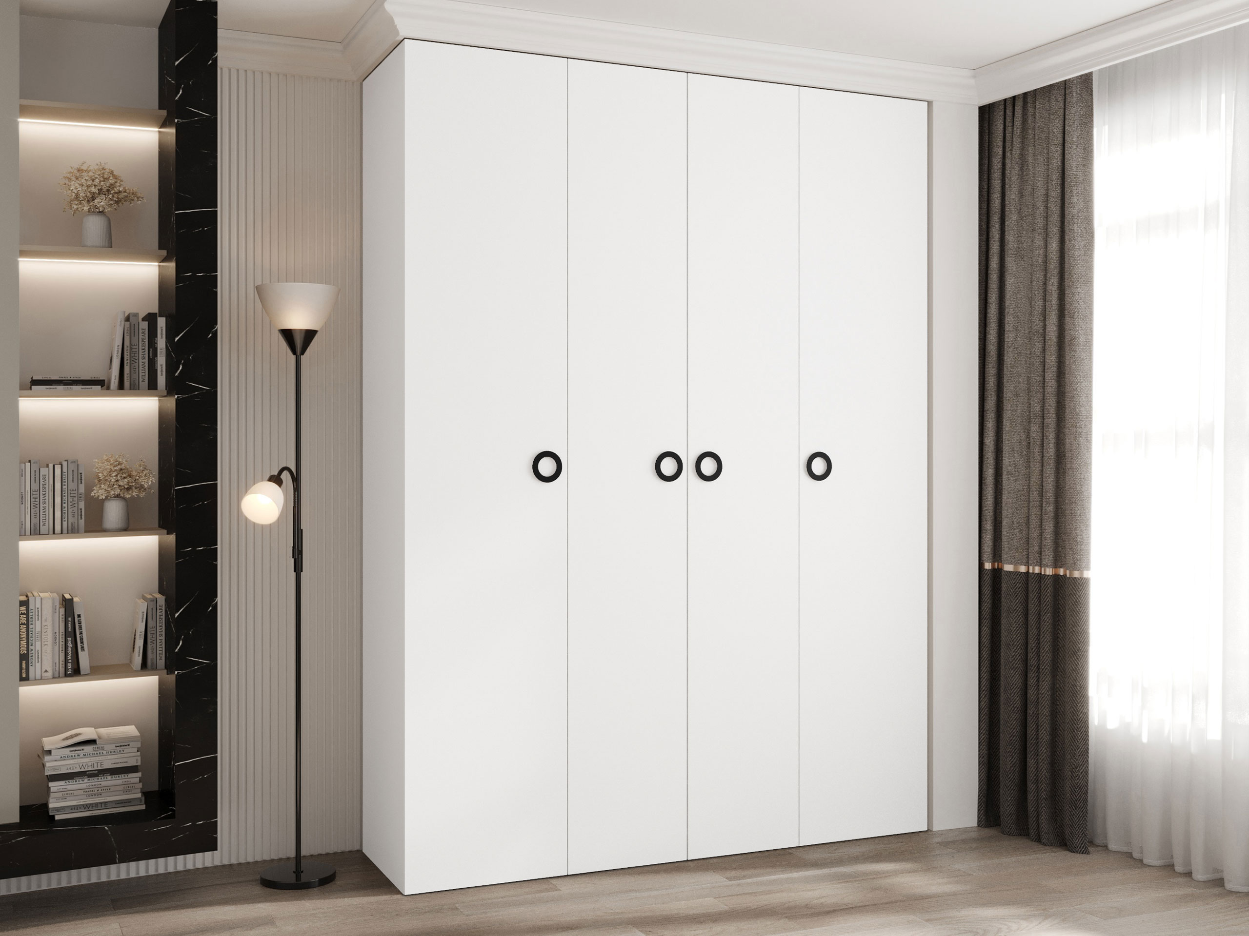 Wardrobe Hartford 554 (White)