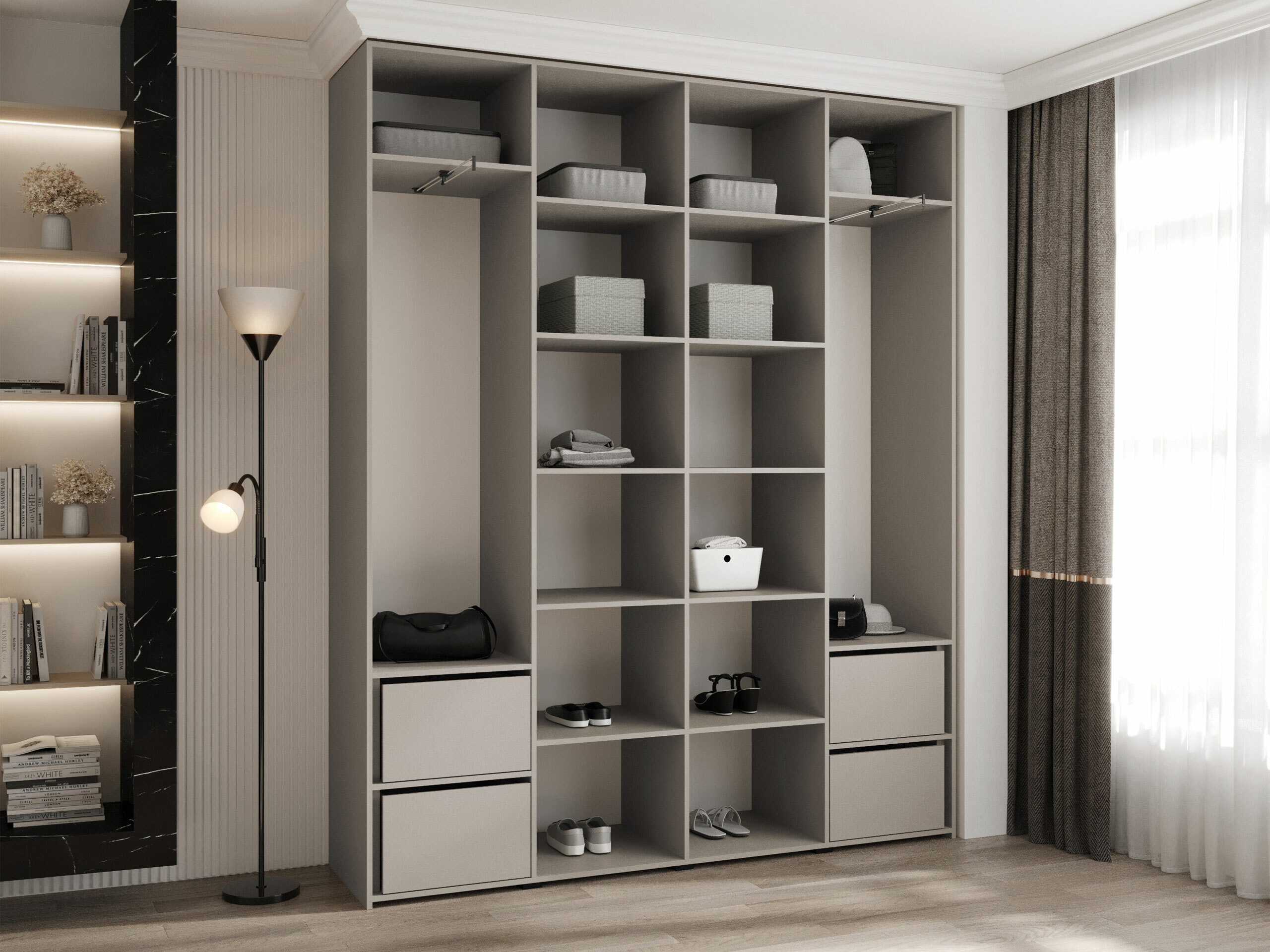 Wardrobe Hartford 574 (White)