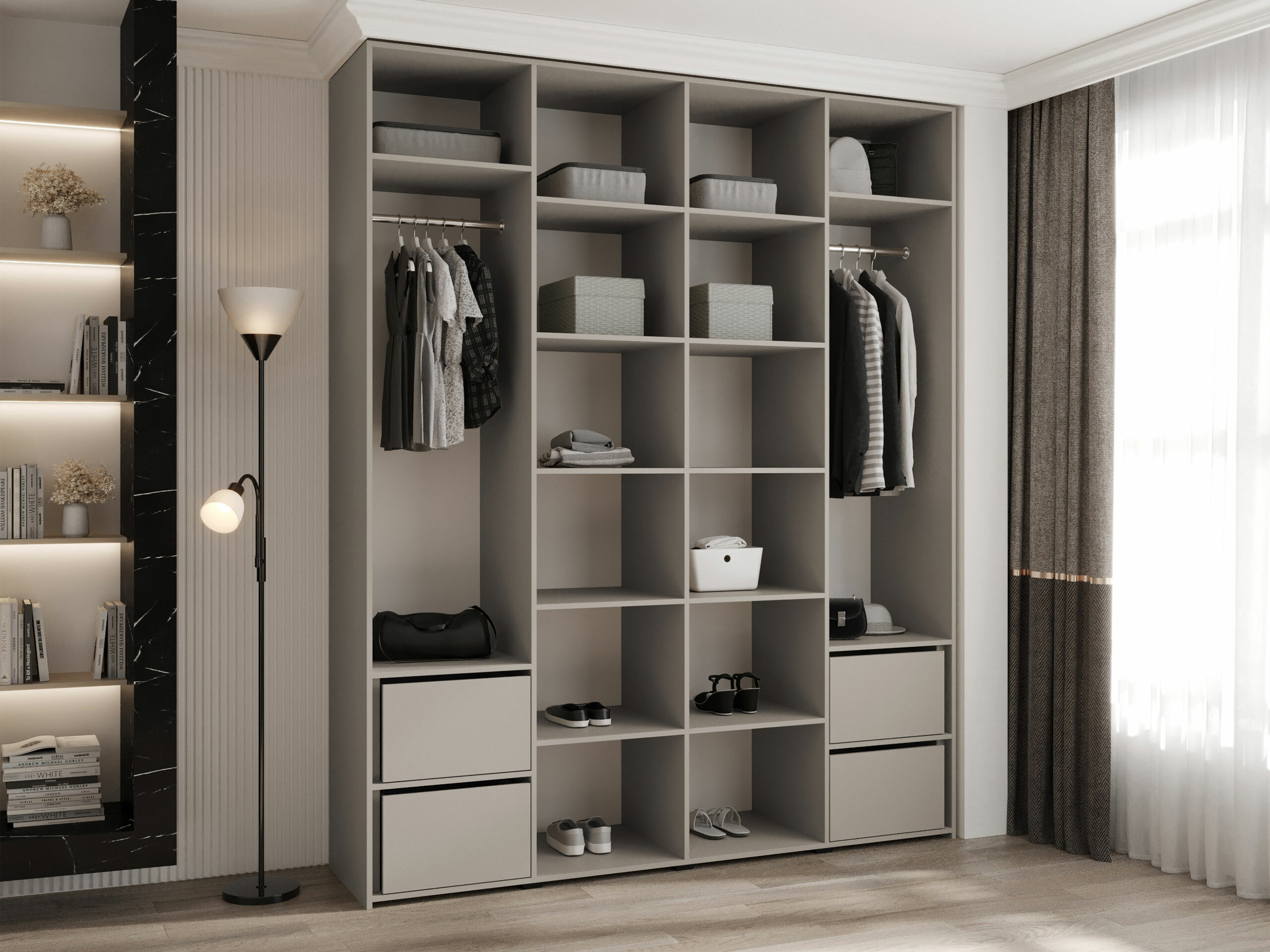 Wardrobe Hartford 574 (White)