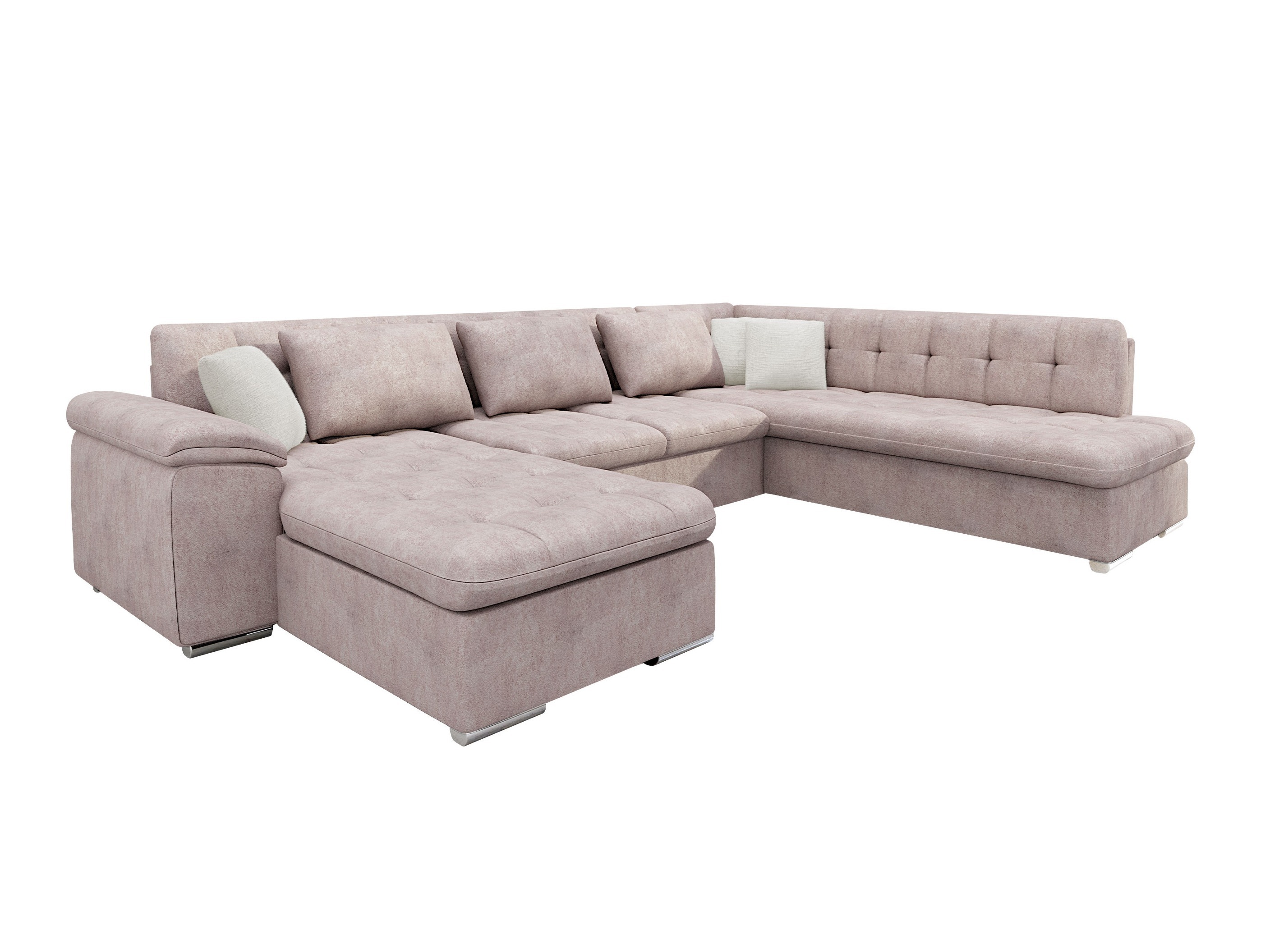 Corner sofa Comfivo Gemma V (Zoya 03 + Mokka 03)