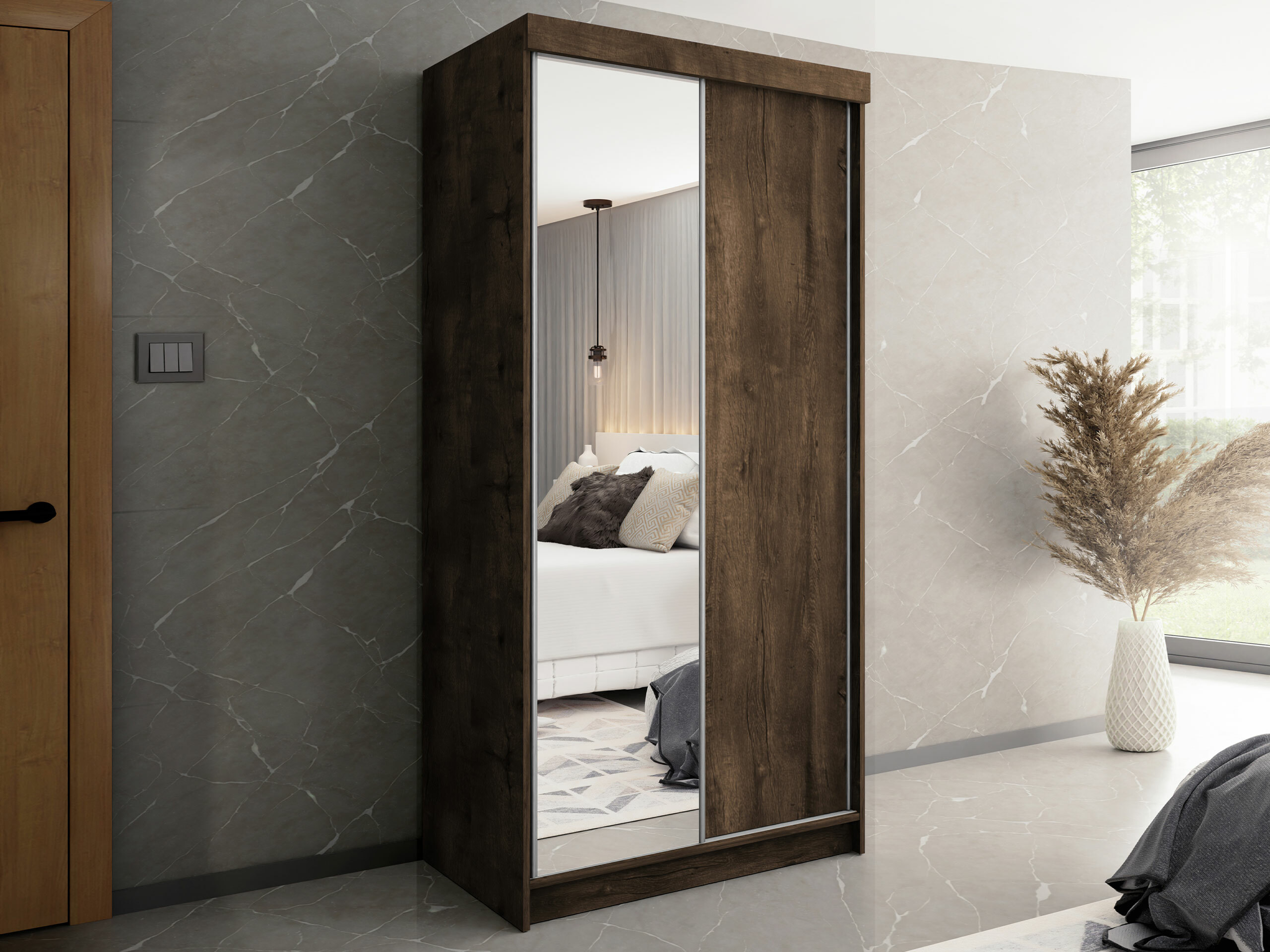 Wardrobe Dover 103 (Dark ash)